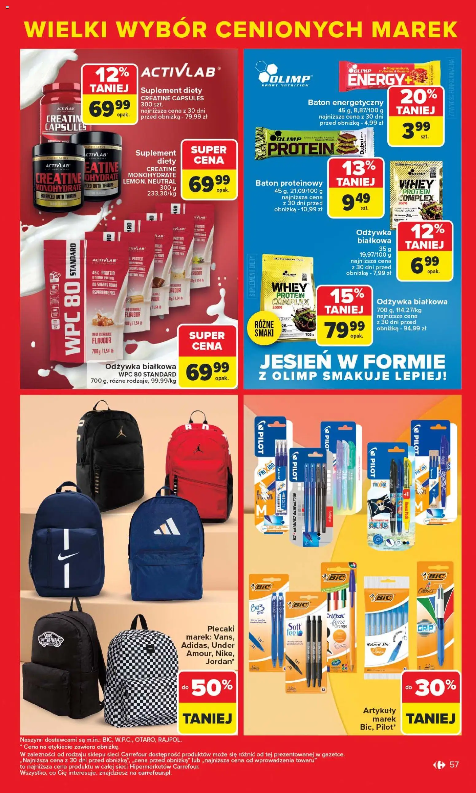 Carrefour Gazetka - Markowe atrakcje cenowe od 27.10.2025 | Strona: 59 | Produkty: Baton, Odżywka