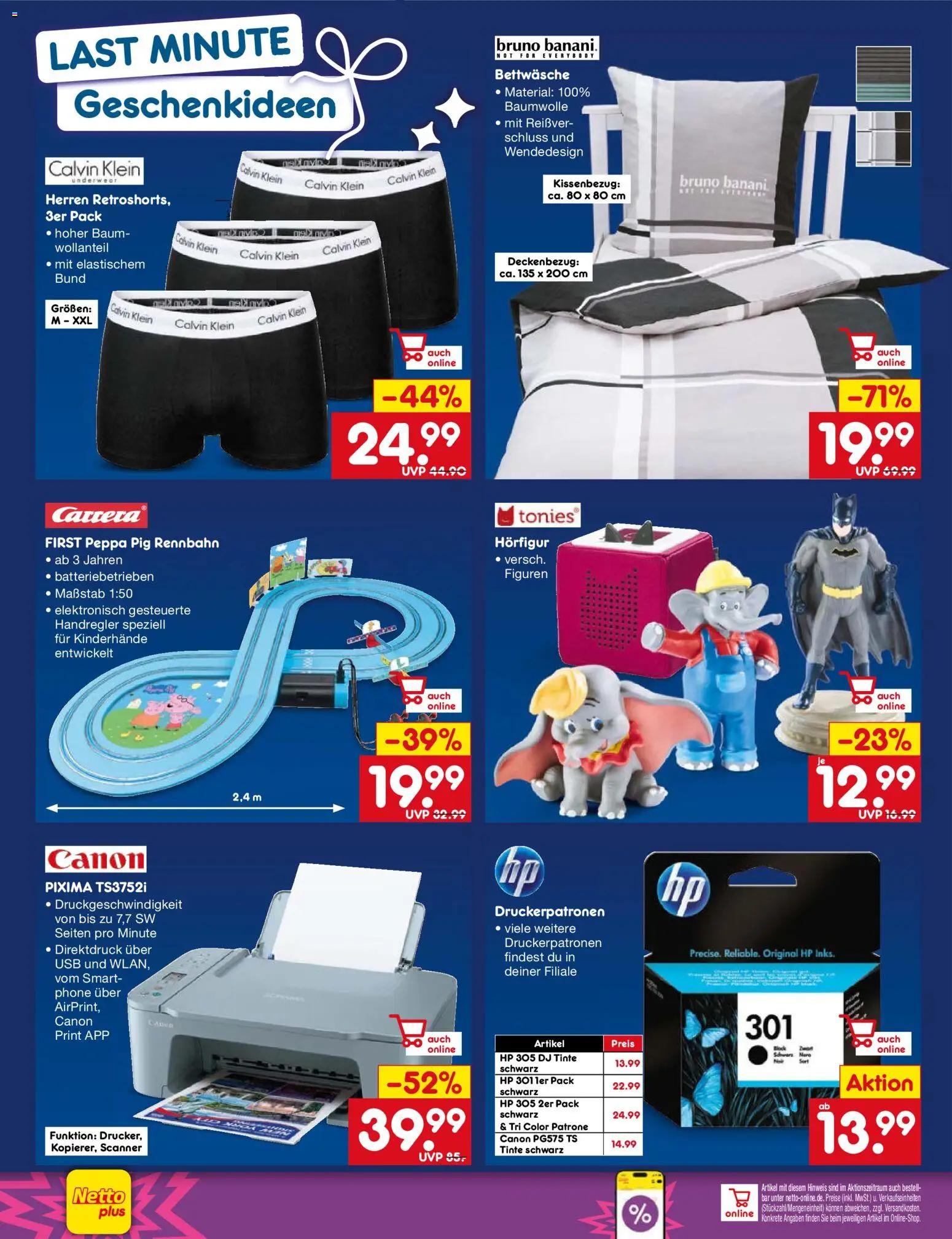 Netto Marken-Discount Prospekt 	 – gültig ab 29.12.2025 | Seite: 38 | Produkte: HP, USB, Bettwäsche