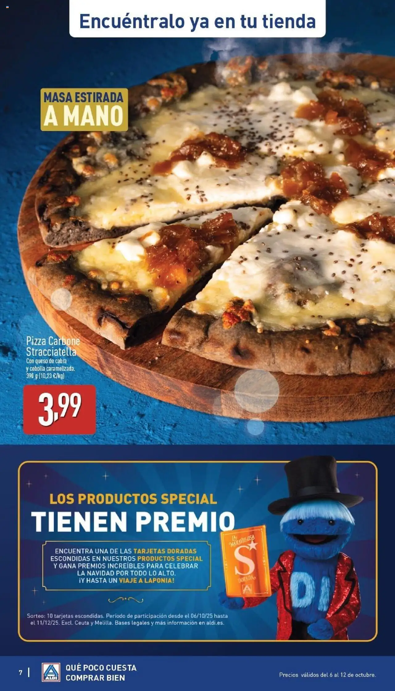 Aldi folleto Baleares │ válido desde el 06.10.2025 | Página: 7 | Productos: Queso, Pizza, Παγωμένο τσάι
