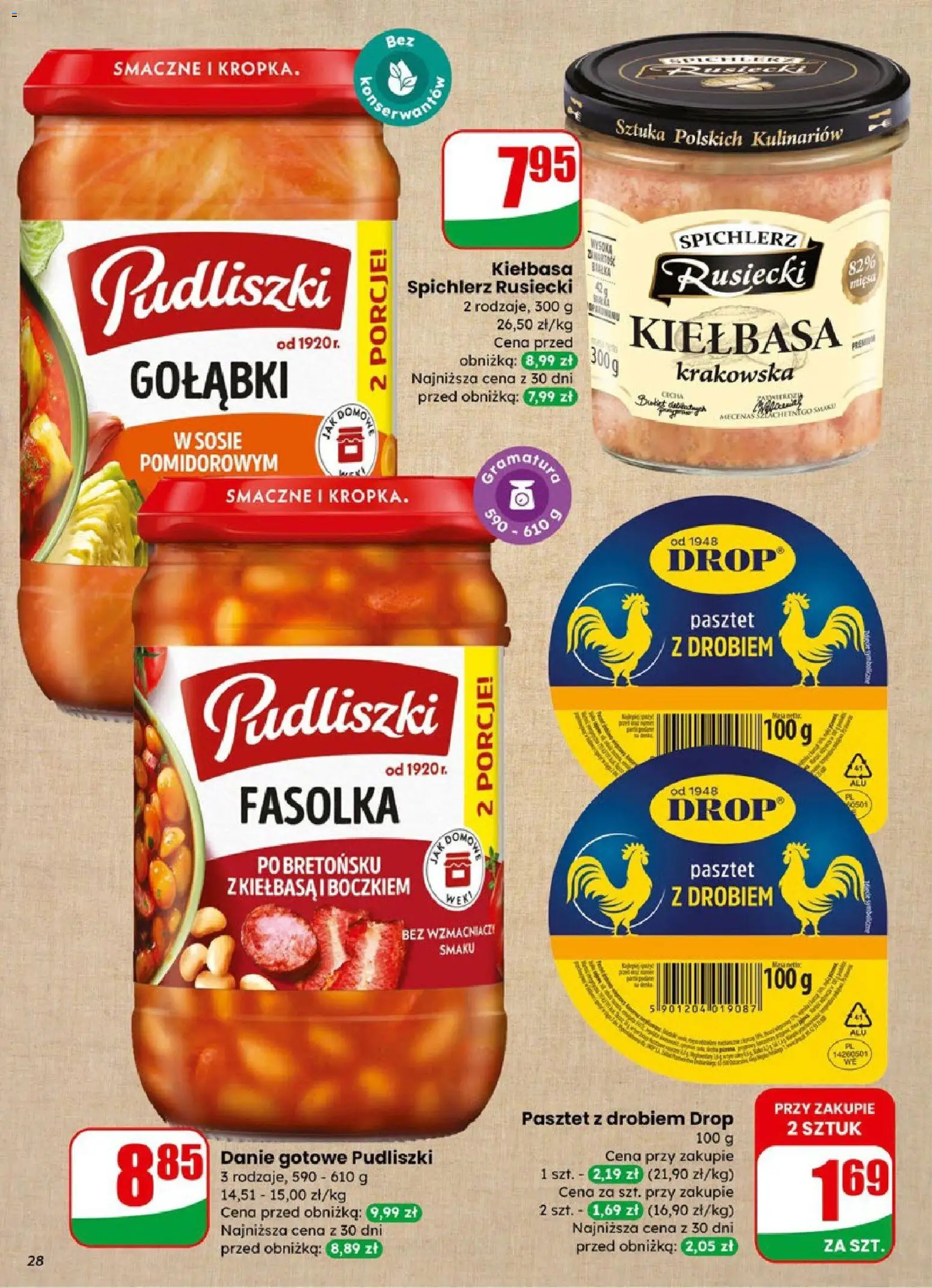 Dino Gazetka od 21.01.2026 | Strona: 28 | Produkty: Kiełbasa, Kiełbasa krakowska