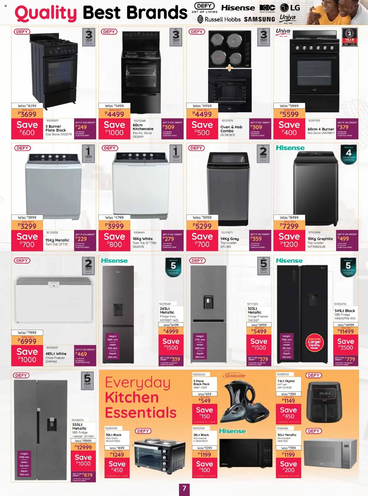 New Bradlows catalogue – valid from 29.12.2025 | Page: 7 | Products: Art, Oven, Stove, Microwave