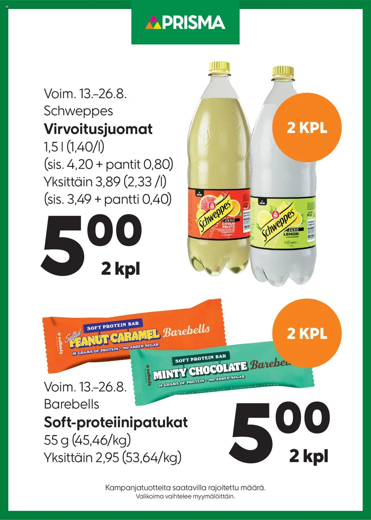  | Sivu: 1 | Tuotteet: Virvoitusjuomat