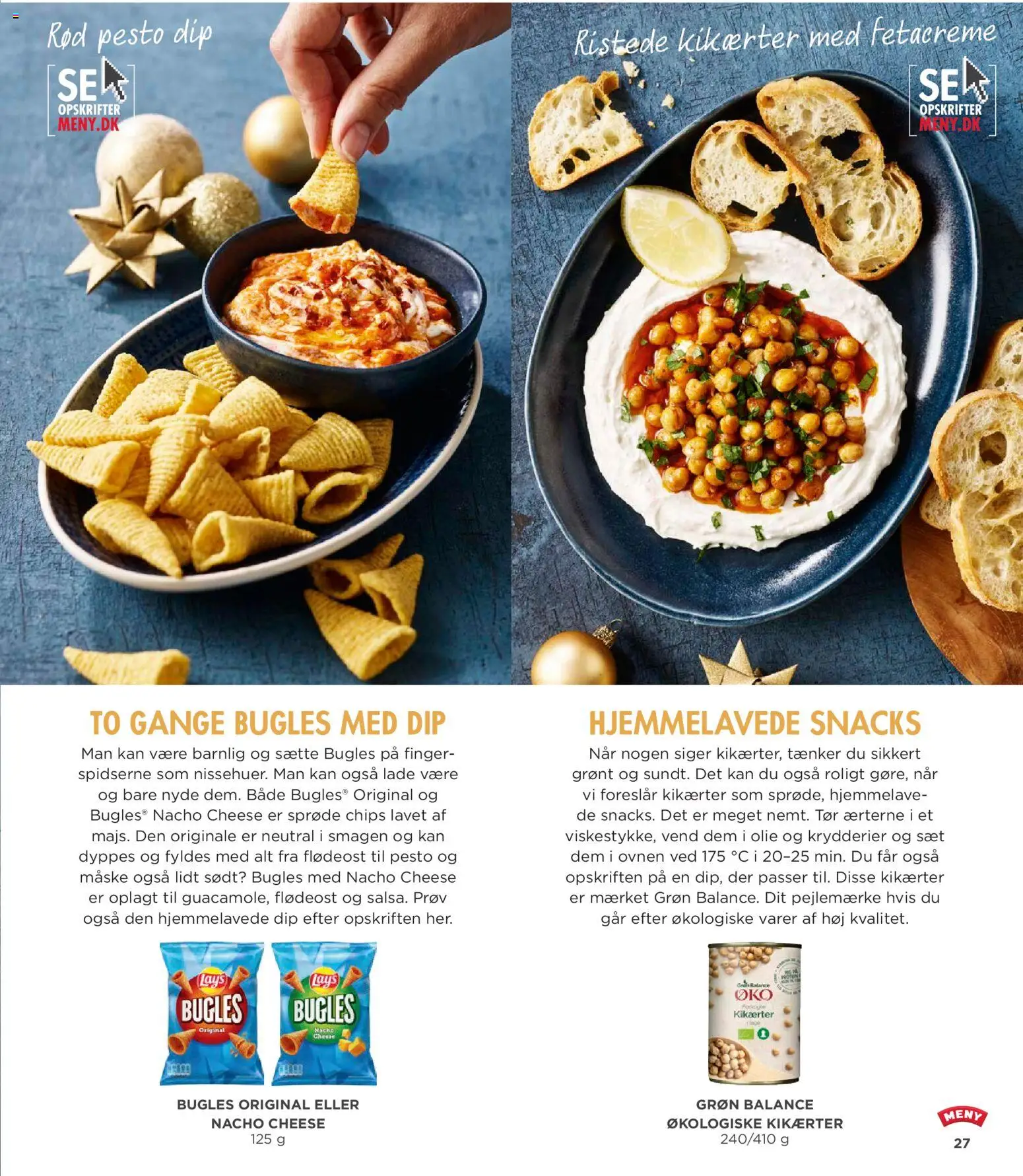 Meny tilbudsavis – gyldig fra 28.11.2025 | Side: 27 | Produkter: Maske, Kikærter, Flødeost, Søm