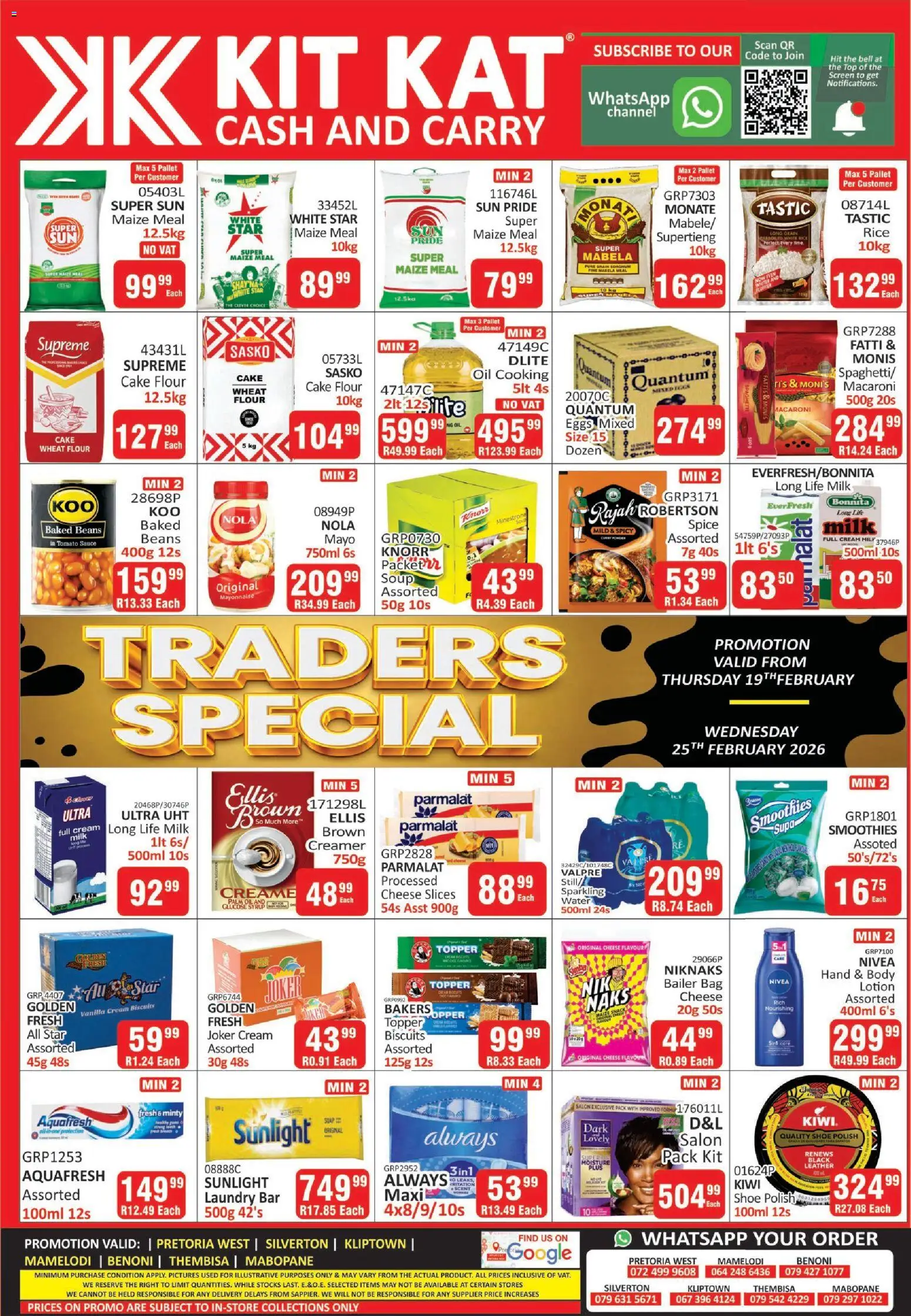 New KIT KAT Cash & Carry catalogue – valid from 19.02.2026 | Page: 2 | Products: Oil, Tomato sauce, Kiwi, Cream