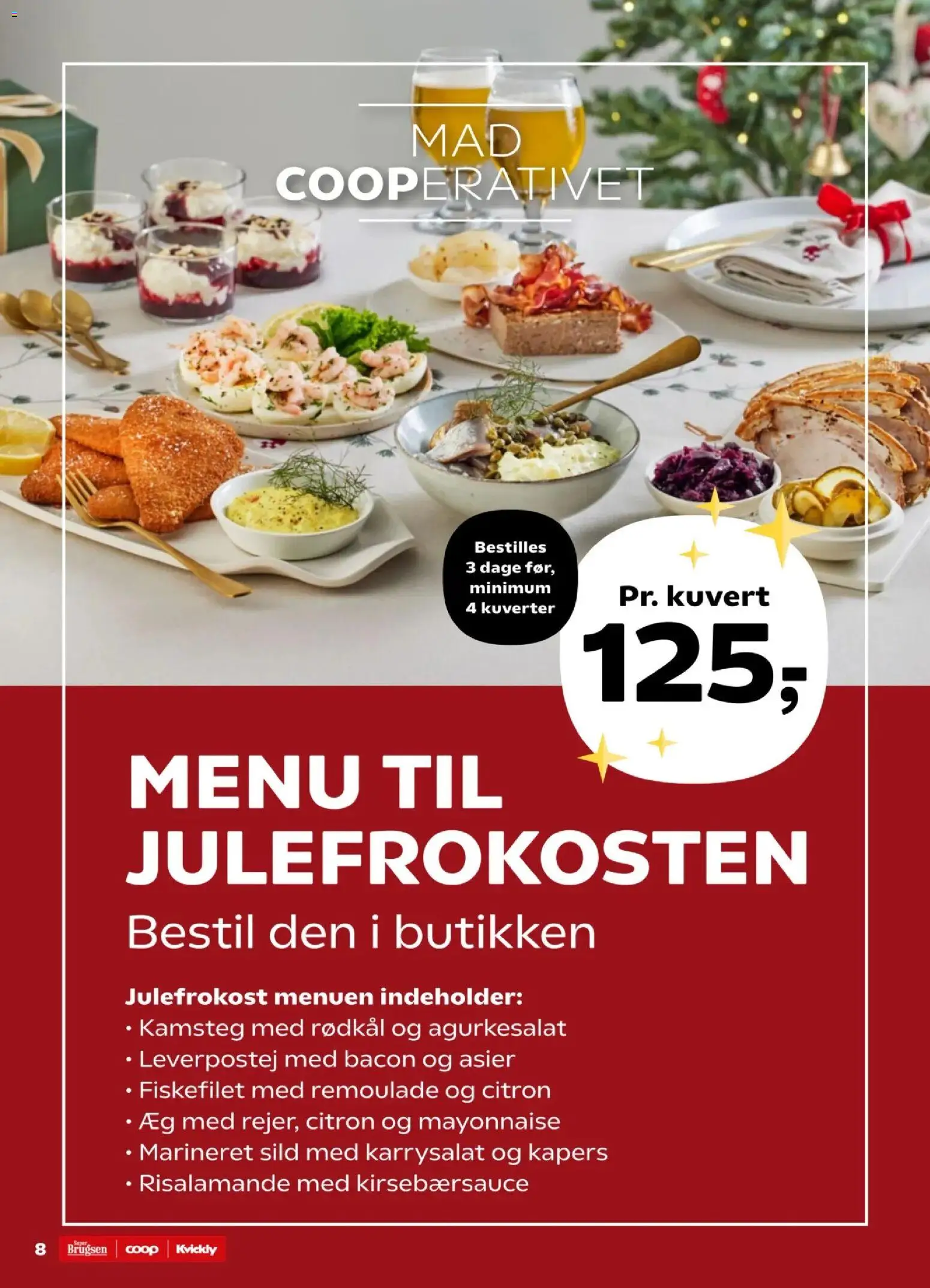 Kvickly tilbudsavis – gyldig fra 21.11.2025 | Side: 8 | Produkter: Risalamande, Kirsebærsauce, Sild, Karrysalat