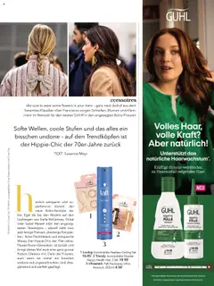 GUHL KRAFT & FÜLLE Shampoo, Shampoo. Unterstützt das natürliche Haarwachstum. ROSMARIN & BIOTIN-AKTIV KOMPLEX. Ohne Silikone. Besonders ergiebig. ab 05.06.2025 gültig | Seite: 37 | Produkte: Shampoo
