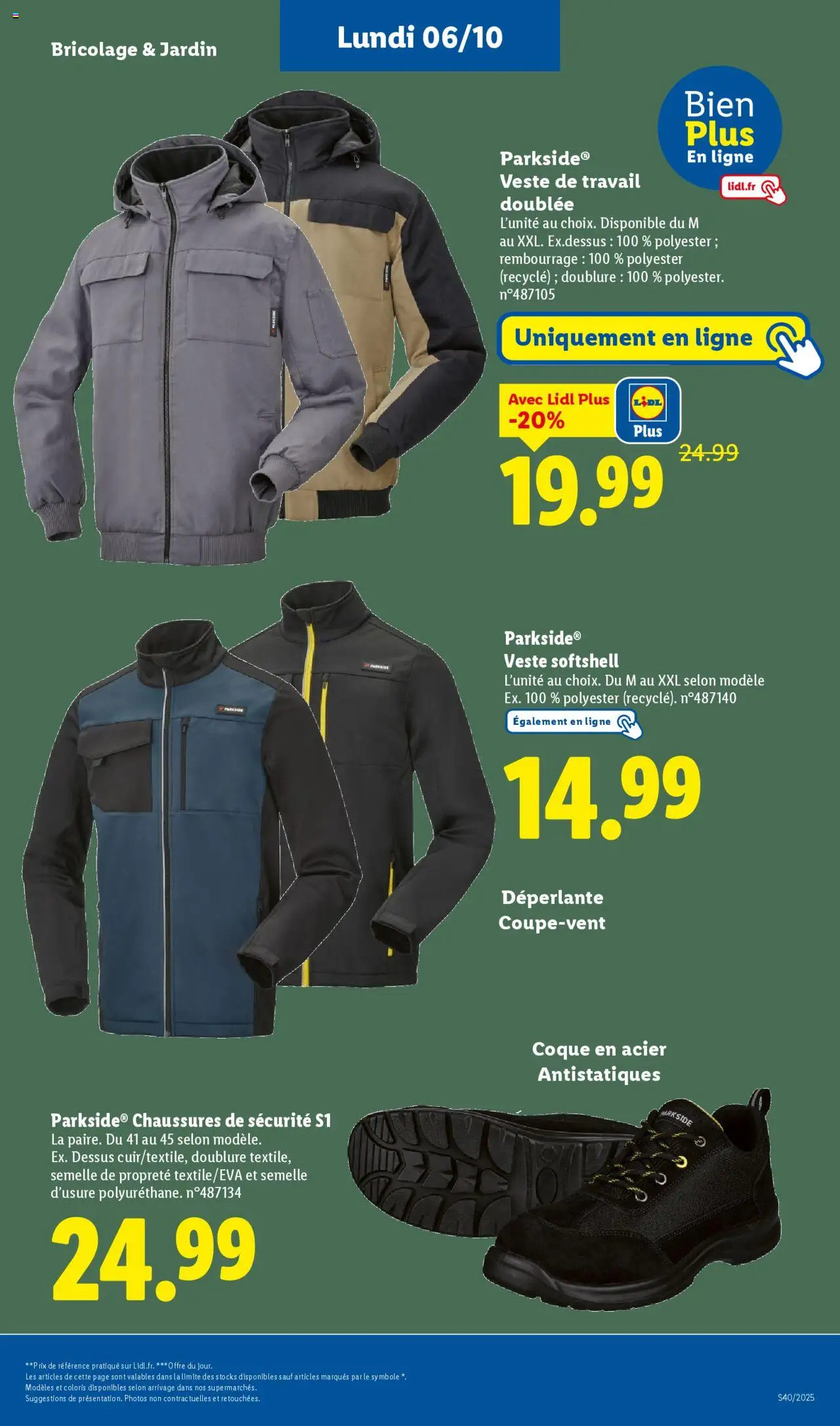  | Page: 58 | Produits: Chaussures de sécurité, Veste