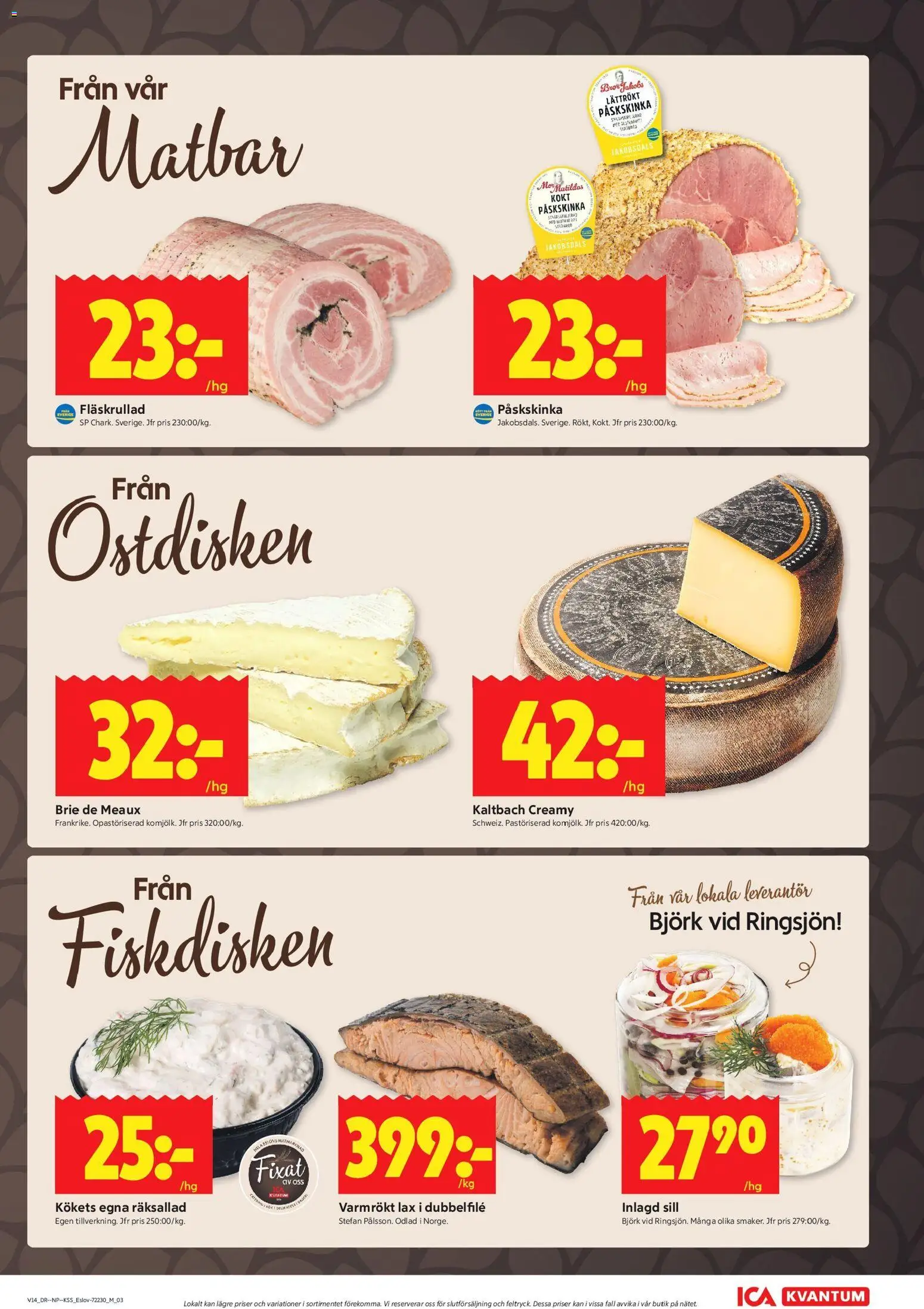 ICA Kvantum reklamblad aktuell från 30.03.2026 | Sida: 7 | Produkter: Sill, Lax