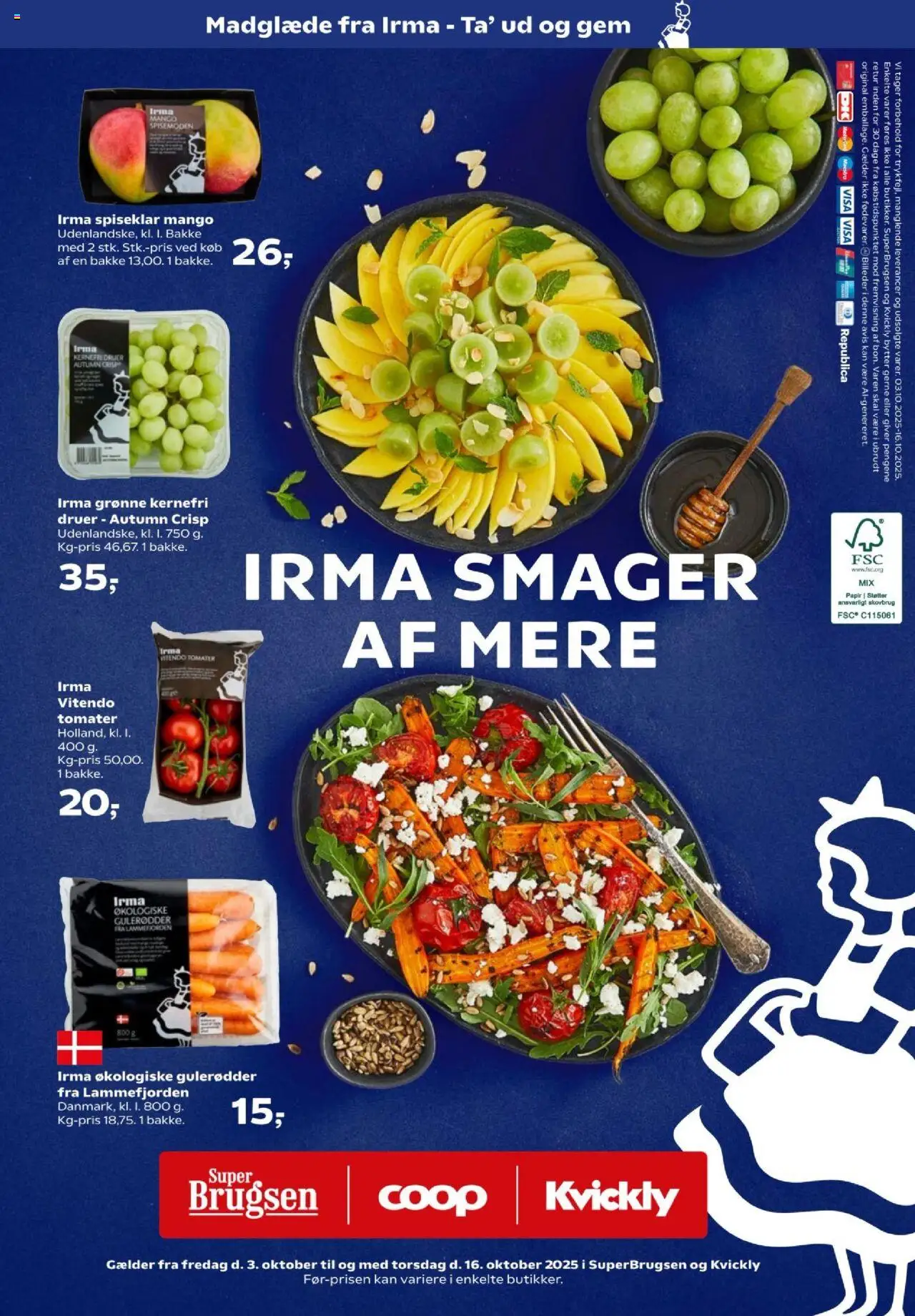 Kvickly tilbudsavis – gyldig fra 03.10.2025 | Side: 59 | Produkter: Mango, Tomater, Gulerødder