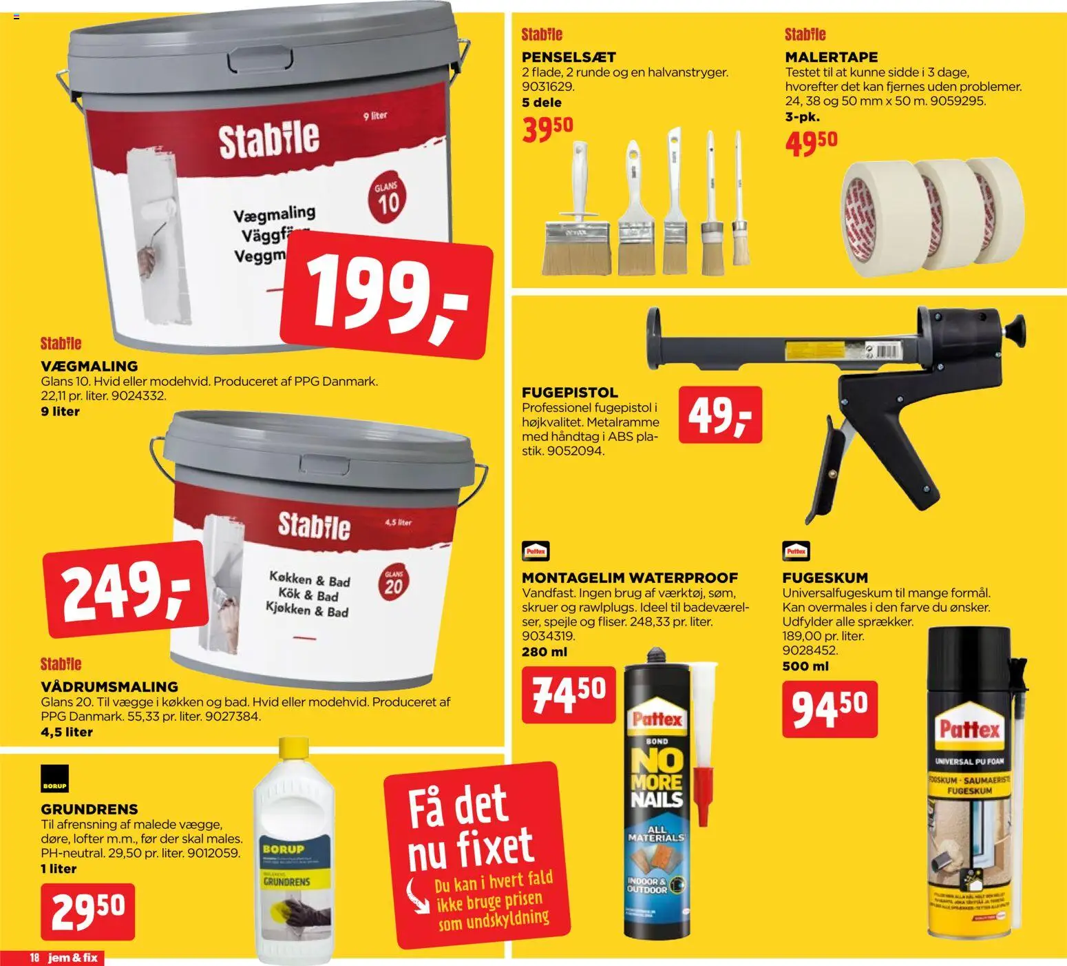 Jem & fix tilbudsavis – gyldig fra 08.11.2025 | Side: 18 | Produkter: Søm, Bad