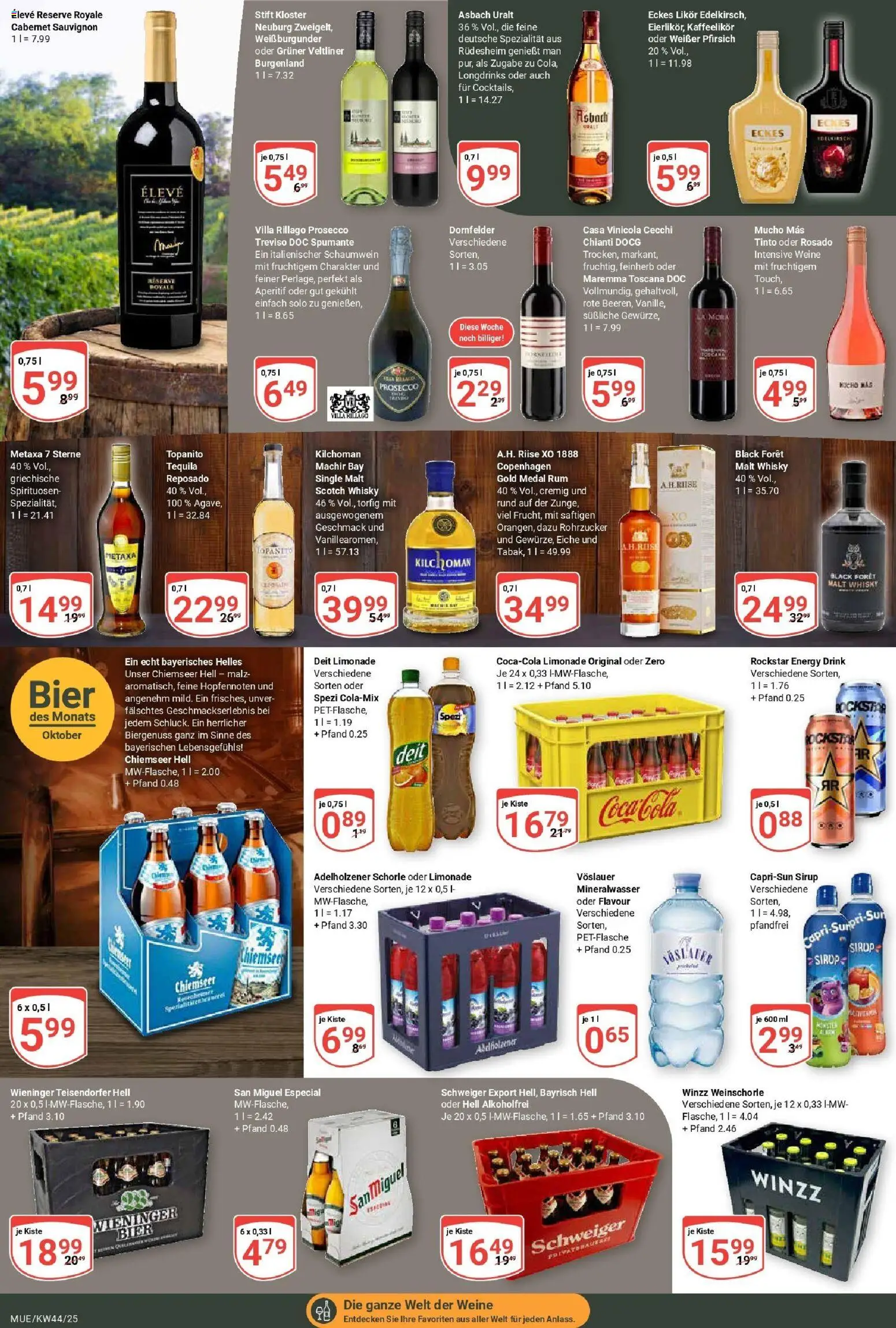 Globus prospekt Mühldorf	 – gültig ab 26.10.2025 | Seite: 16 | Produkte: Whisky, Adelholzener, Limonade, Sirup