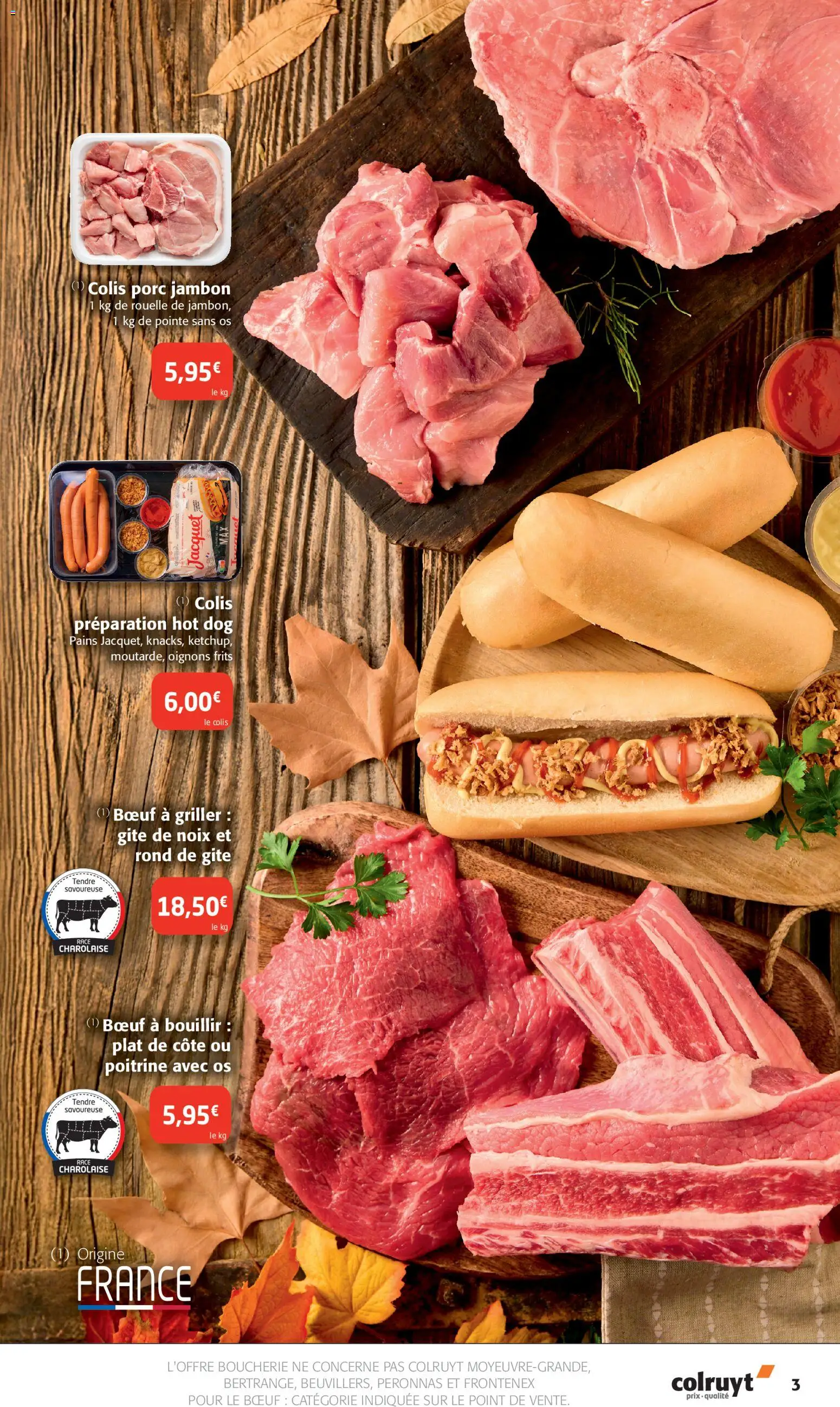 {H1} | Page: 3 | Produits: Hot dog, Jambon, Oignons, Noix