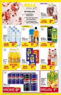 Billa Flugblatt gültig ab 10.07.2025 | Seite: 12 | Produkte: Wasser, Pfirsich, Himbeere, Äpfel