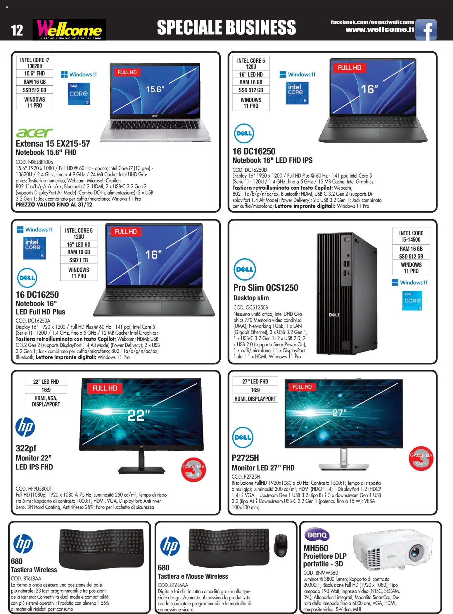 Volantino Wellcome del 23.12.2025 | Pagina: 12 | Prodotti: Tè, Mouse, Tastiera, Lampada