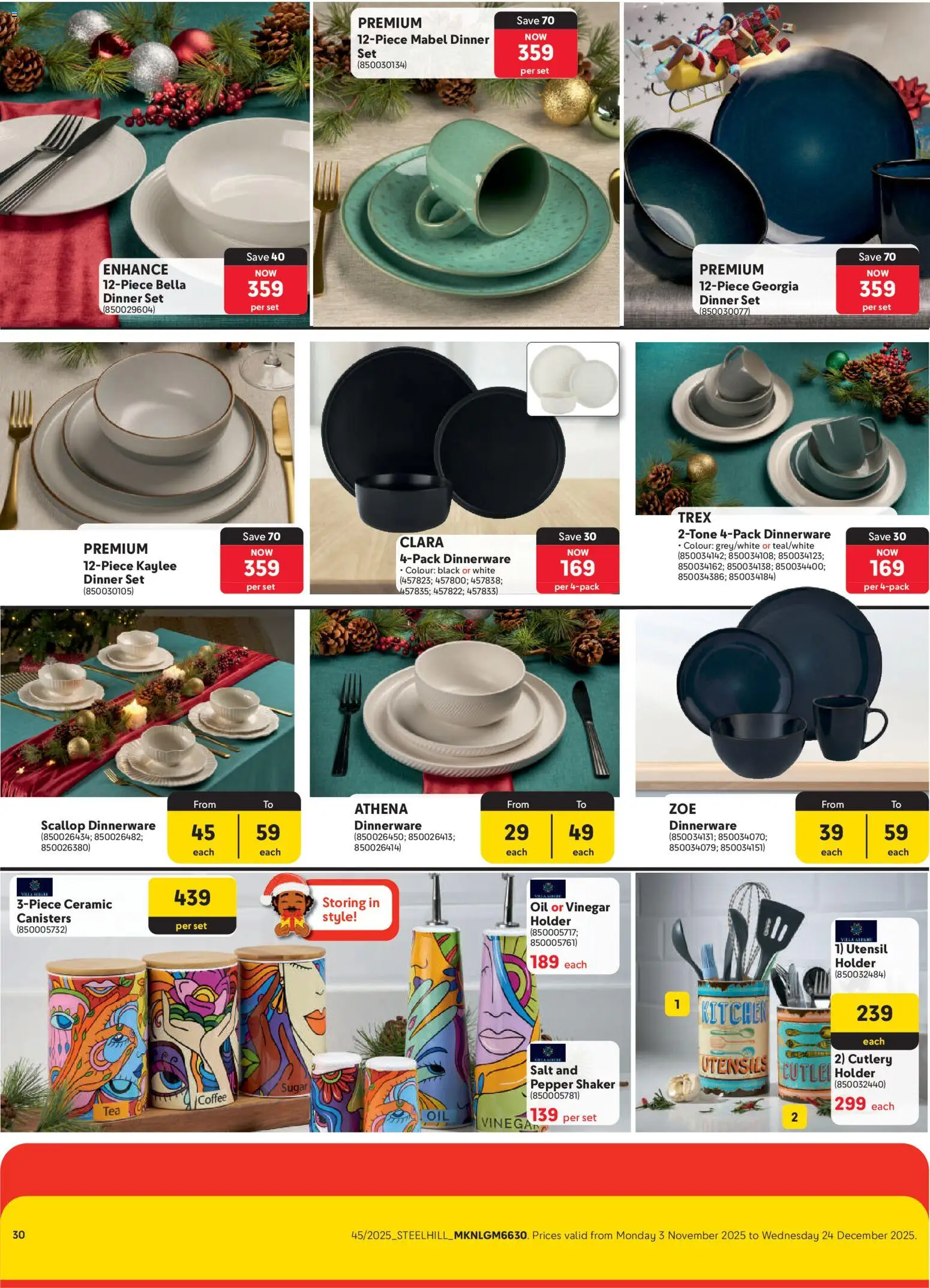 New Makro catalogue – valid from 03.11.2025 | Page: 30 | Products: Utensil holder, Oil, Coffee, Salt