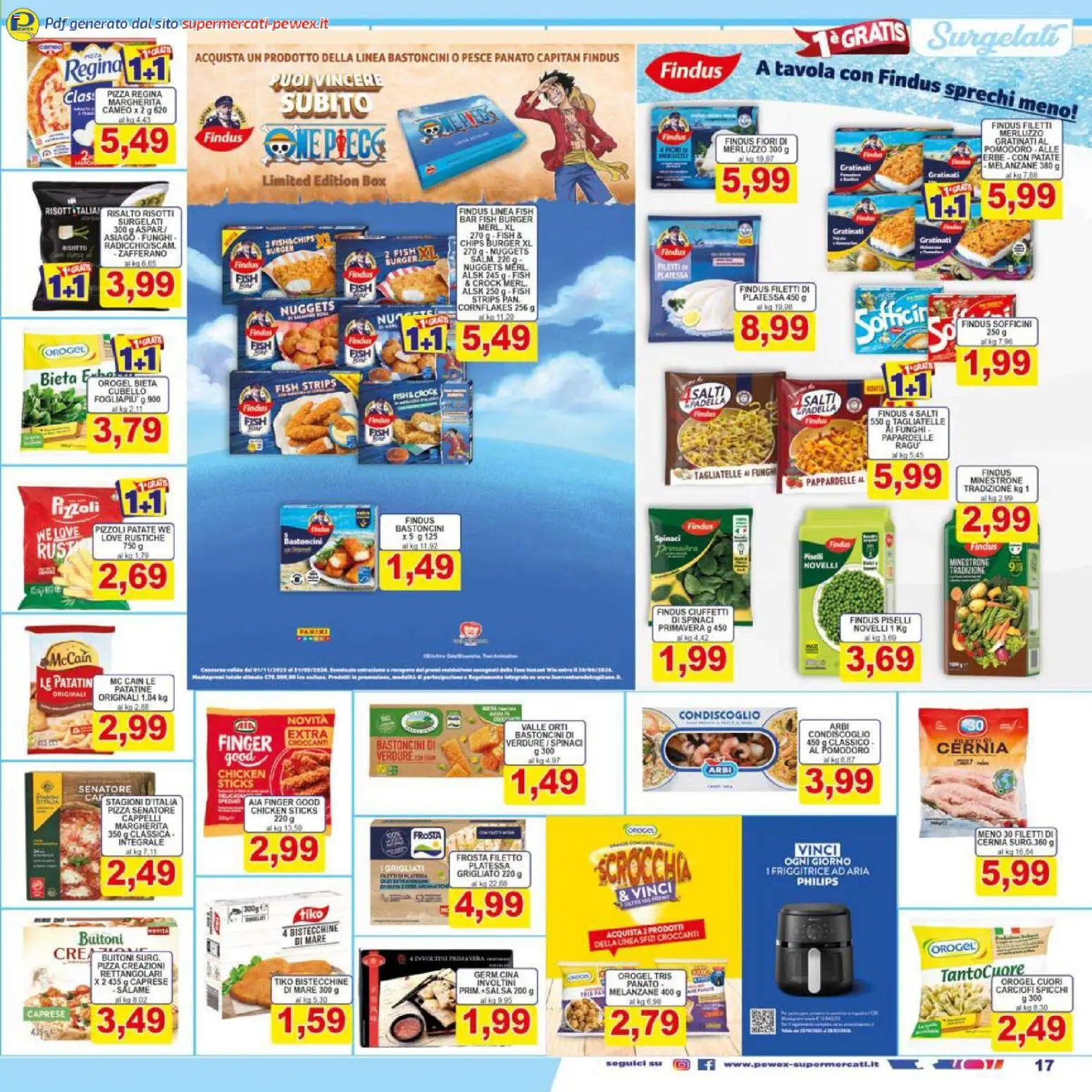 Volantino Pewex del 13.02.2026 | Pagina: 17 | Prodotti: Funghi, Carciofi, Padella, Friggitrice
