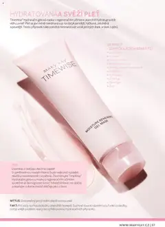 Náhled letáku TimeWise® Hydratační gelová maska s regeneračním účinkem, Hydratační gelová maska s regeneračním účinkem okamžitě hydratuje a drží vláhu uvnitř. Pleť se jeví méně namáhaná a je na dotyk jemnější, hýčkaná, zklidněná a pevnější. Tento přípravek také pomáhá minimalizovat vznik jemných linek, vrásek a pórů. od 22.02.2025 | Strana: 57 | Produkty: Maska