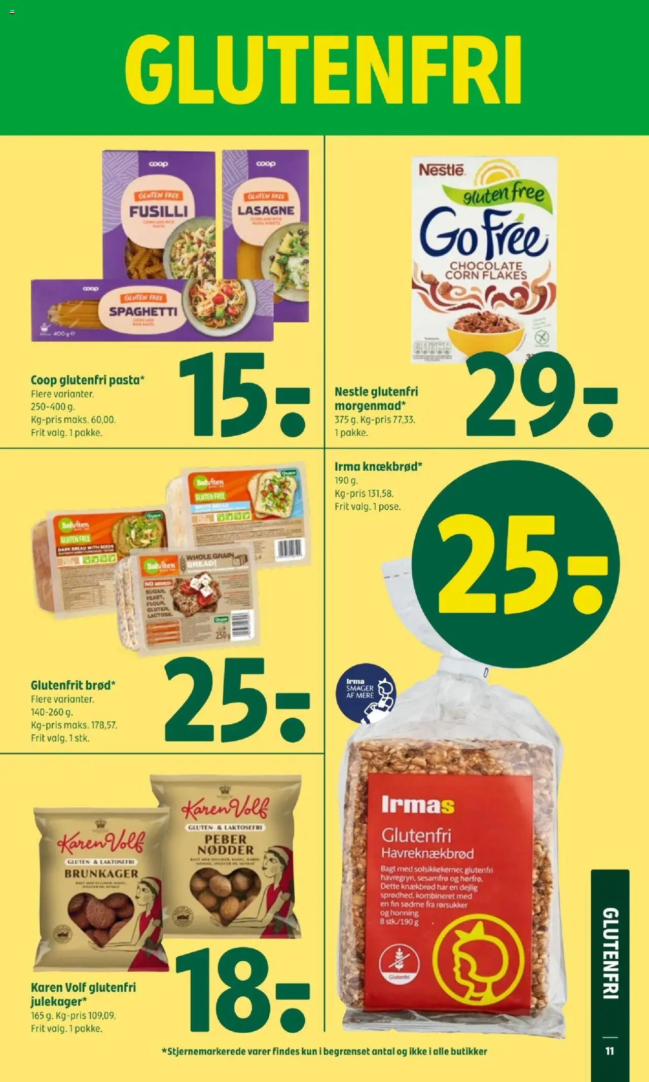 Coop 365 tilbudsavis – gyldig fra 23.10.2025 | Side: 13 | Produkter: Pasta, Nødder, Knækbrød, Honning