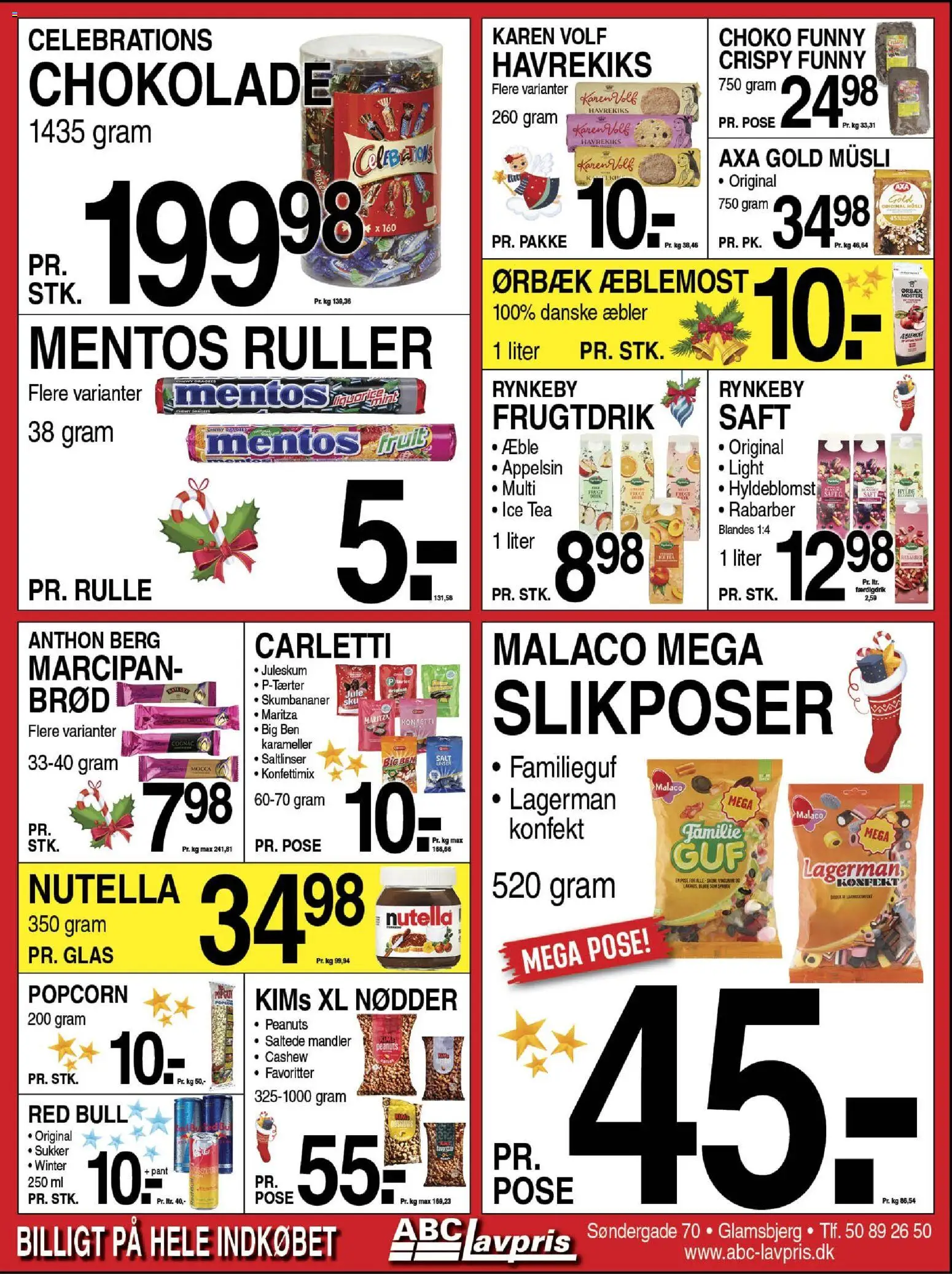 Abc Lavpris tilbudsavis – gyldig fra 03.12.2025 | Side: 7 | Produkter: Brød, Æbler, Marcipan, Skumbananer
