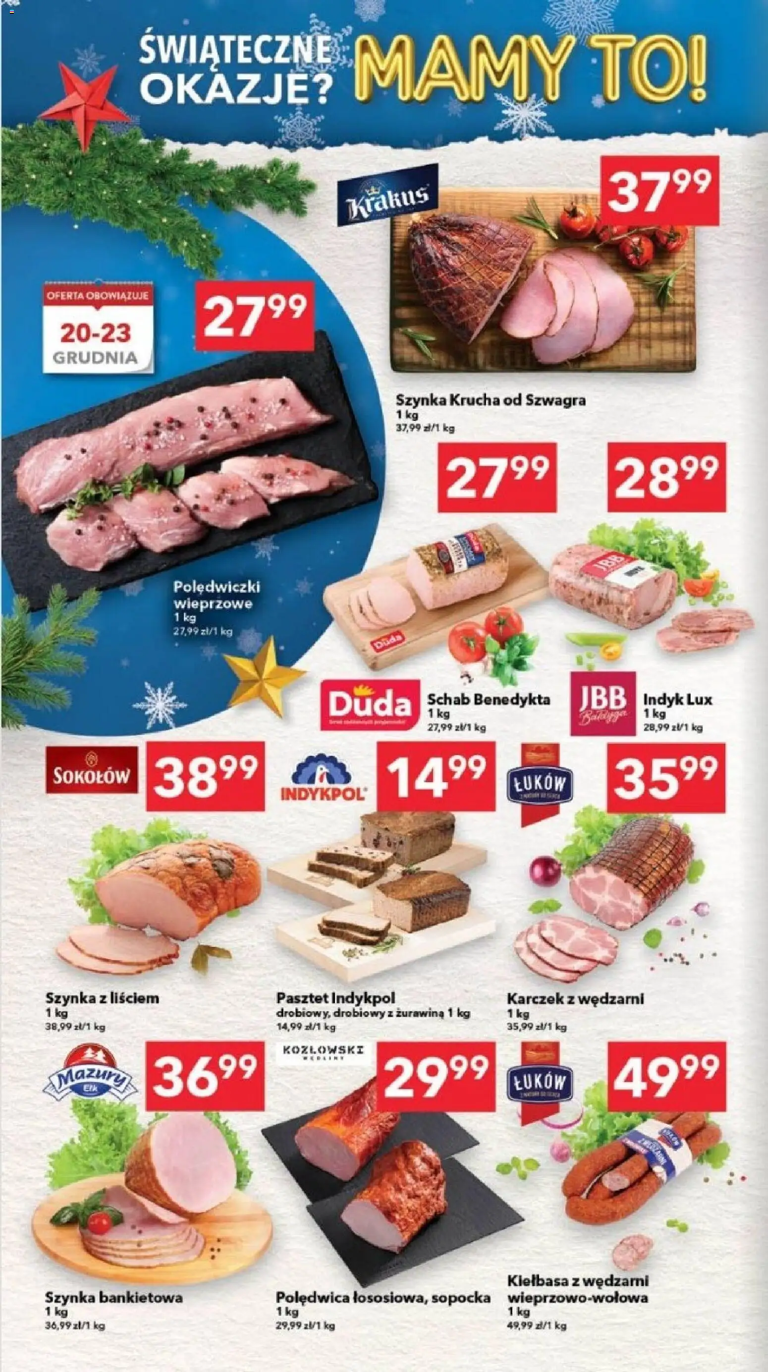 Lewiatan gazetka - Gdańsk od 17.12.2025 | Strona: 2 | Produkty: Schab, Szynka, Polędwiczki wieprzowe, Żurawina