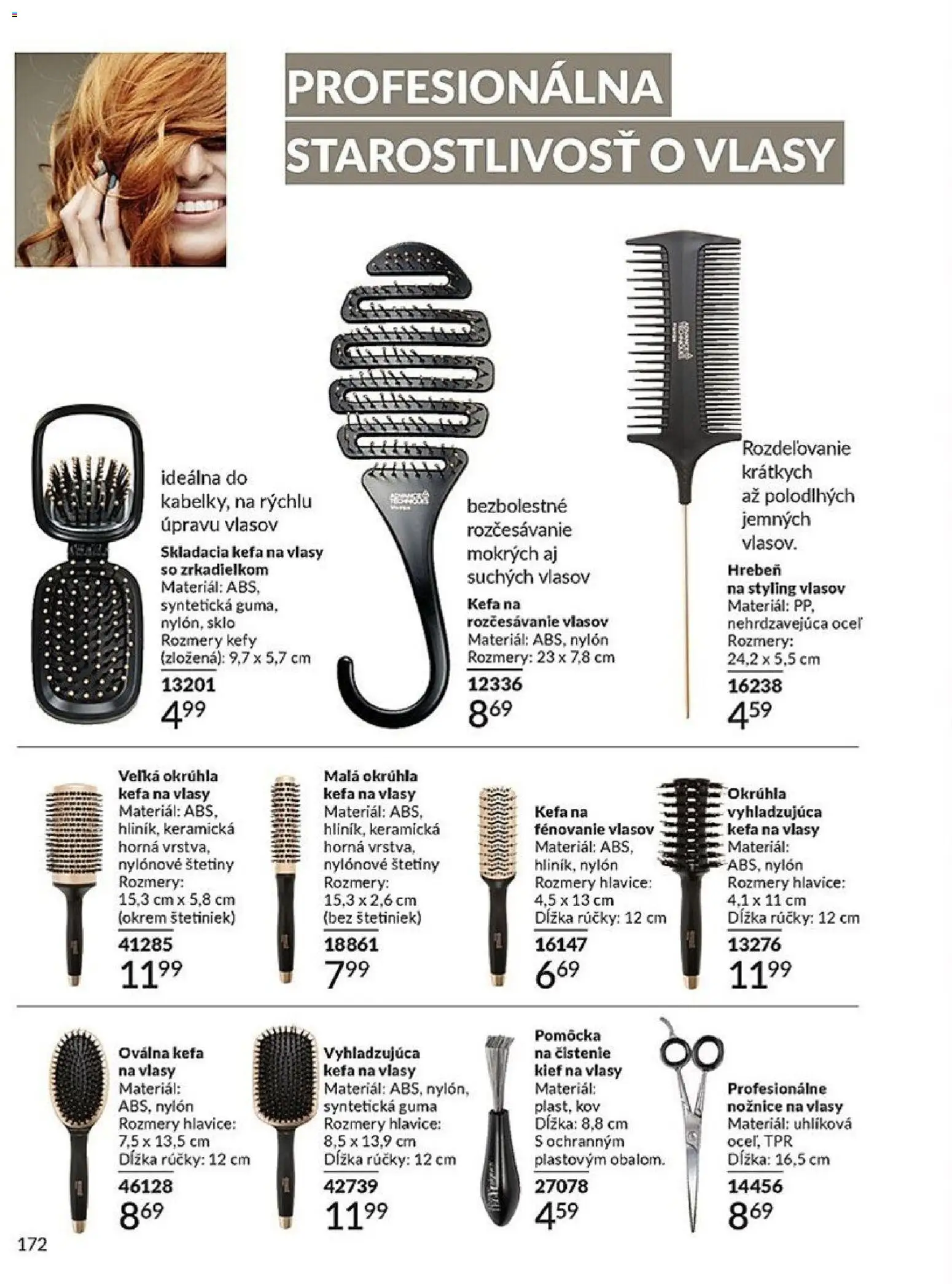 Nové Avon akcie – leták je platný od 01.03.2026 | Strana: 172 | Produkty: Hrebeň, Kefa