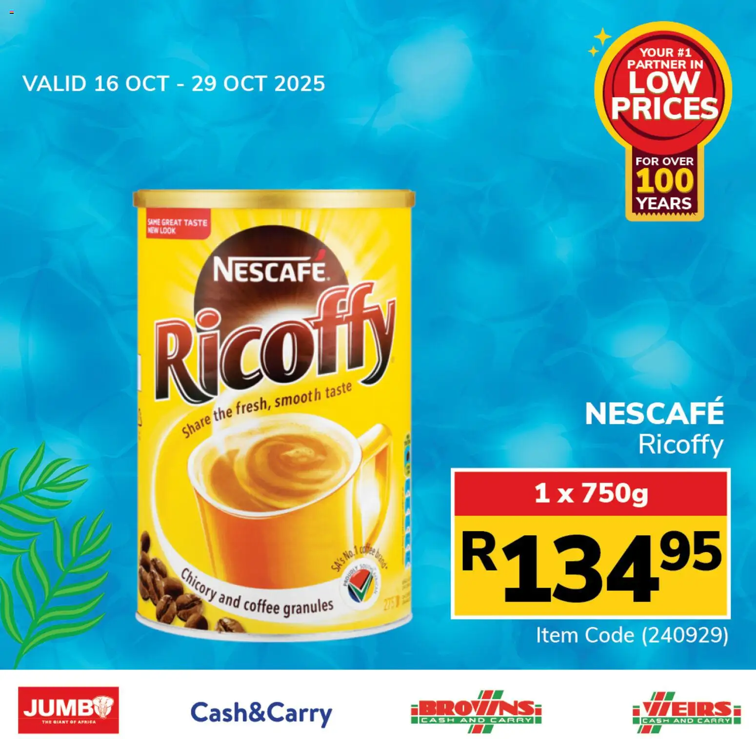 New Jumbo catalogue – valid from 16.10.2025 | Page: 1 | Products: Coffee