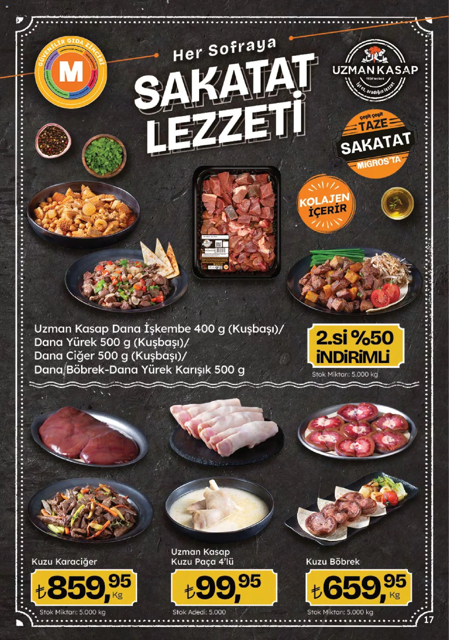 Migros Katalog - 5M Migroskop Dijital - 16.04.2026 tarihinden itibaren geçerlidir | Sayfa: 17 | Ürünler: Ciğer, Sakatat