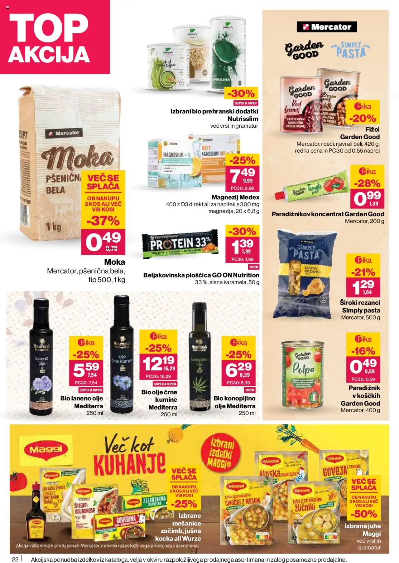 Novi Mercator katalog ponudbe – veljaven od 16.10.2025 | Stran: 24 | Izdelki: BB cream, Beljakovinska ploščica, Olje, Top doble cara