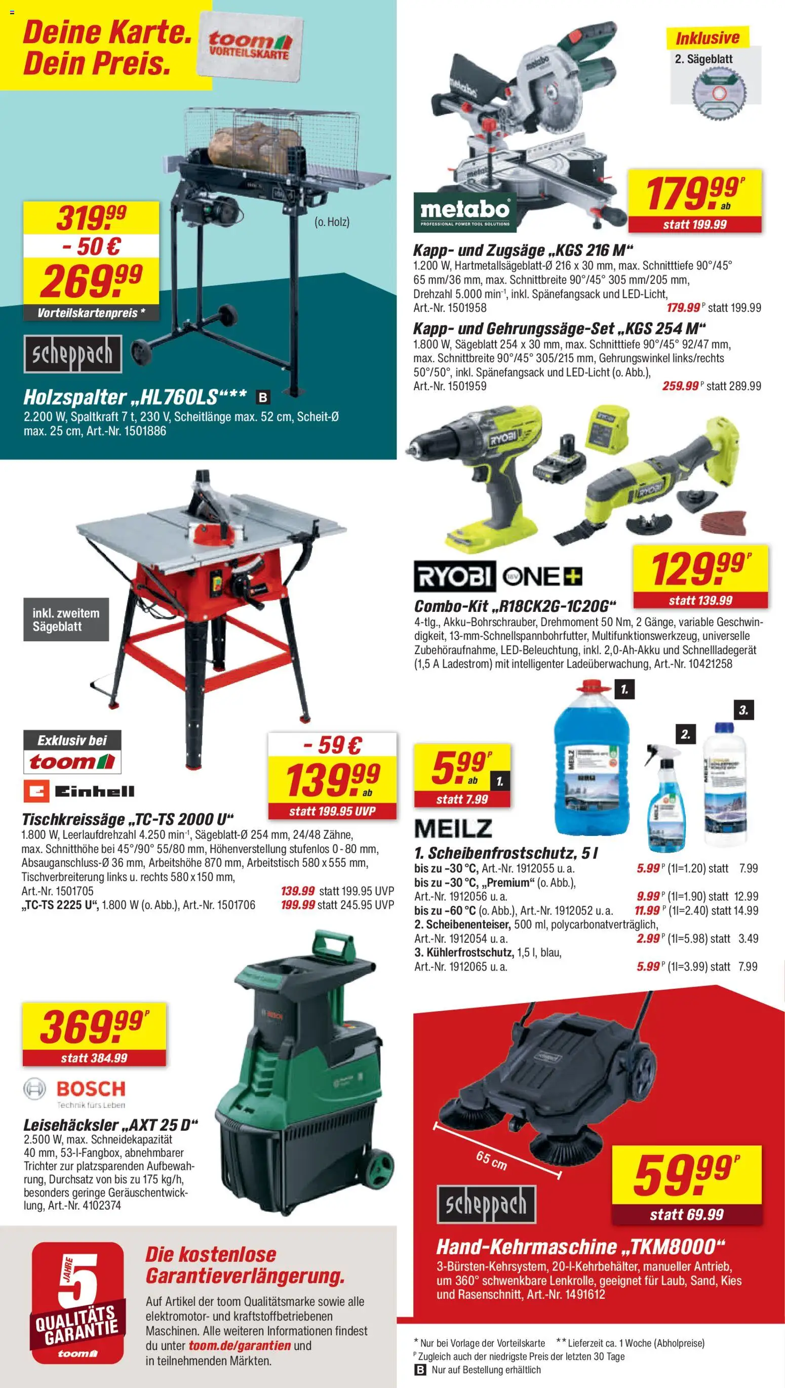 Toom Baumarkt Prospekt 	 – gültig ab 15.11.2025 | Seite: 8 | Produkte: Bosch, Arbeitstisch