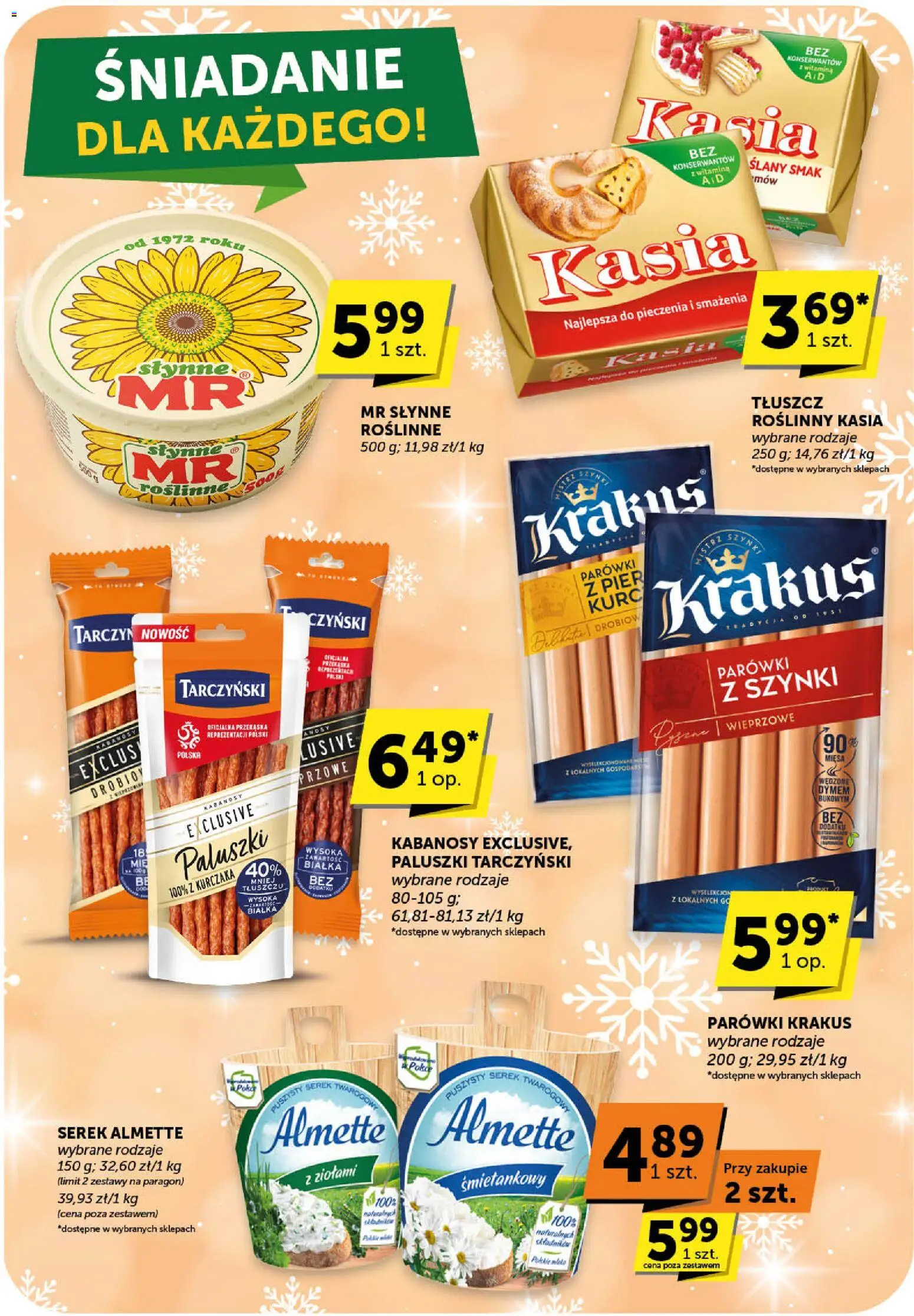 Groszek Gazetka - Minimarket od 22.01.2026 | Strona: 11 | Produkty: Serek, Kabanosy, Parówki, Paluszki