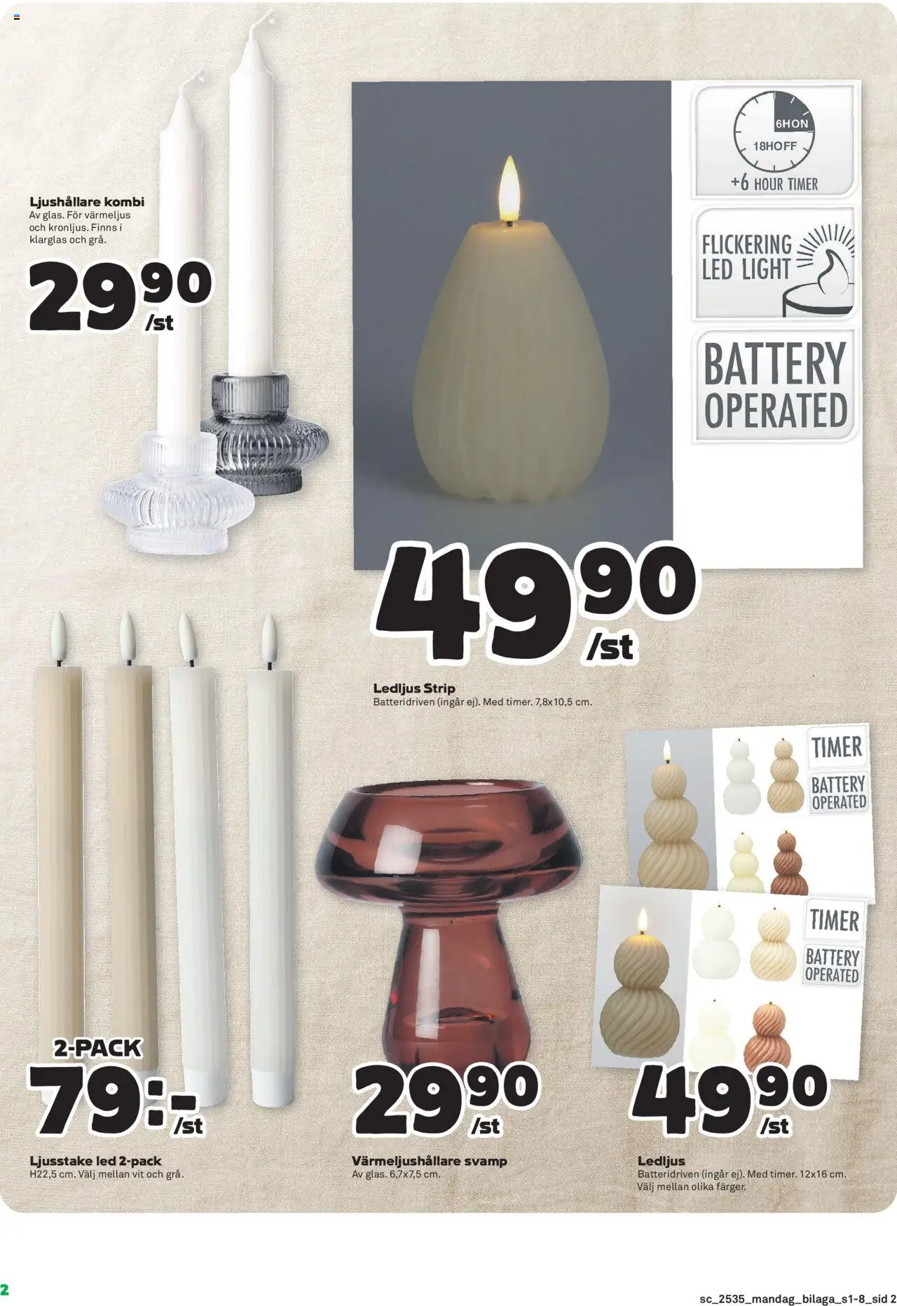 Coop Forum reklamblad aktuell från 25.08.2025 | Sida: 18 | Produkter: Svamp, Värmeljus