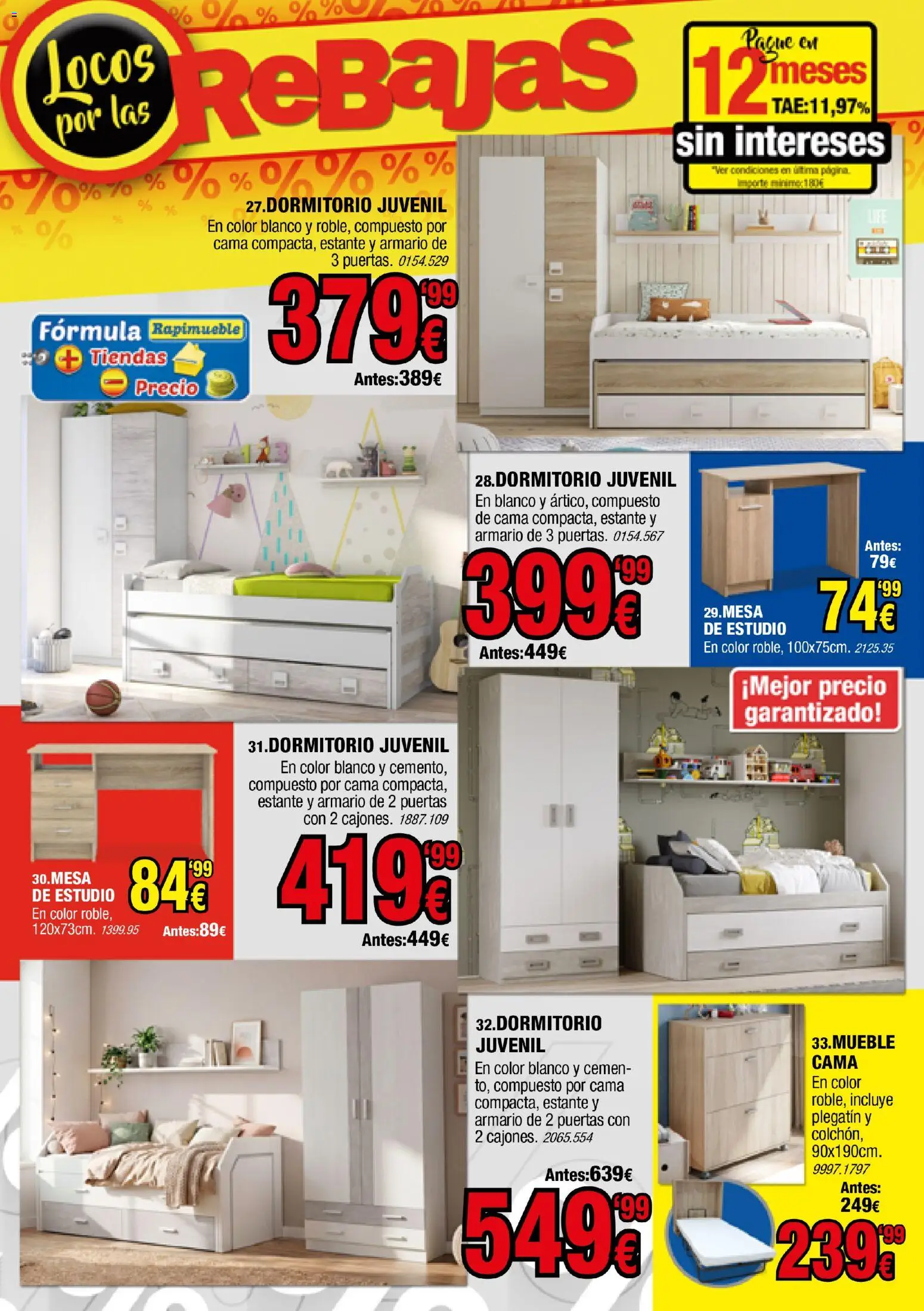 Rapimueble - folleto │ válido desde el 12.01.2026 | Página: 6 | Productos: Cama, Estante, Armario