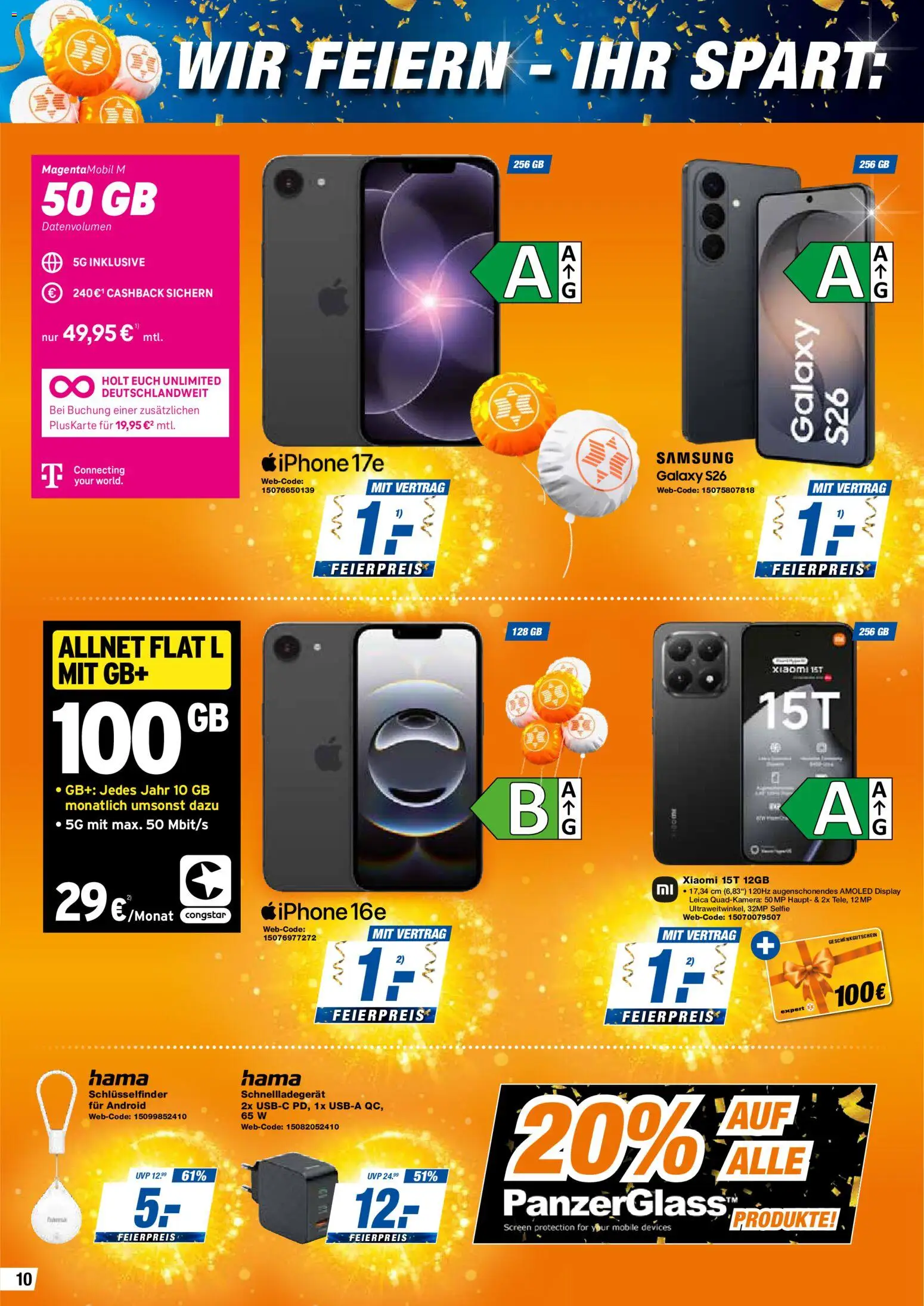 Expert  Aktuelle Beilage – gültig ab 17.04.2026 | Seite: 10 | Produkte: Xiaomi, Samsung, Iphone