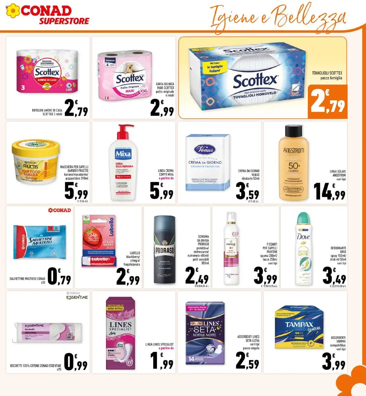 Volantino Conad del 13.08.2025 | Pagina: 29 | Prodotti: Crema, Maschera, Lacca, Schiuma da barba