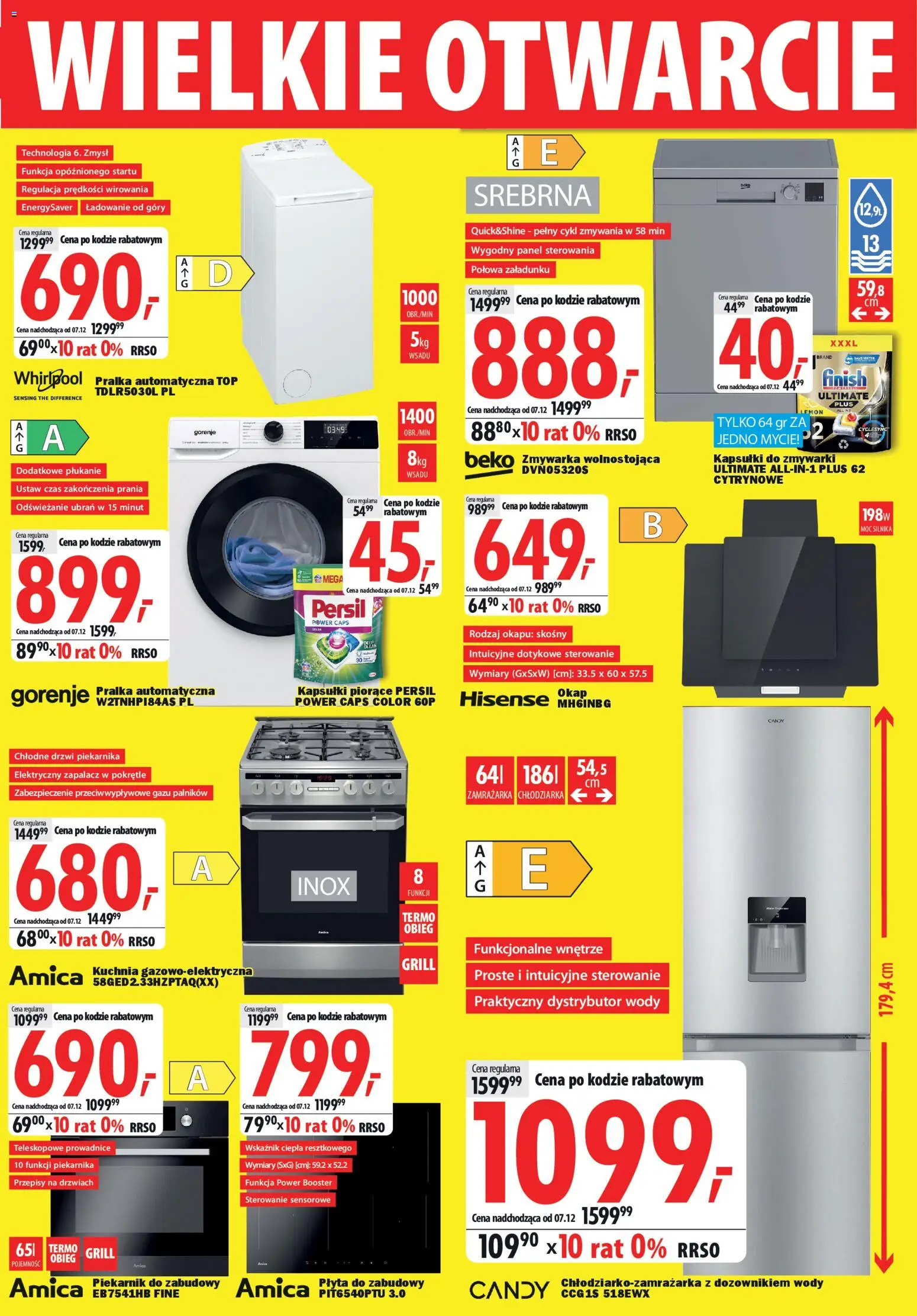 Mediaexpert Gazetka - Wielkie otwarcie Sieradz  od 27.11.2025 | Strona: 7 | Produkty: Piekarnik, Zmywarka, Okap, Kapsułki do zmywarki