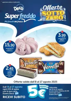 Anteprima del volantino Decò Superfreddo catalogo valido a partire dal 08.08.2025