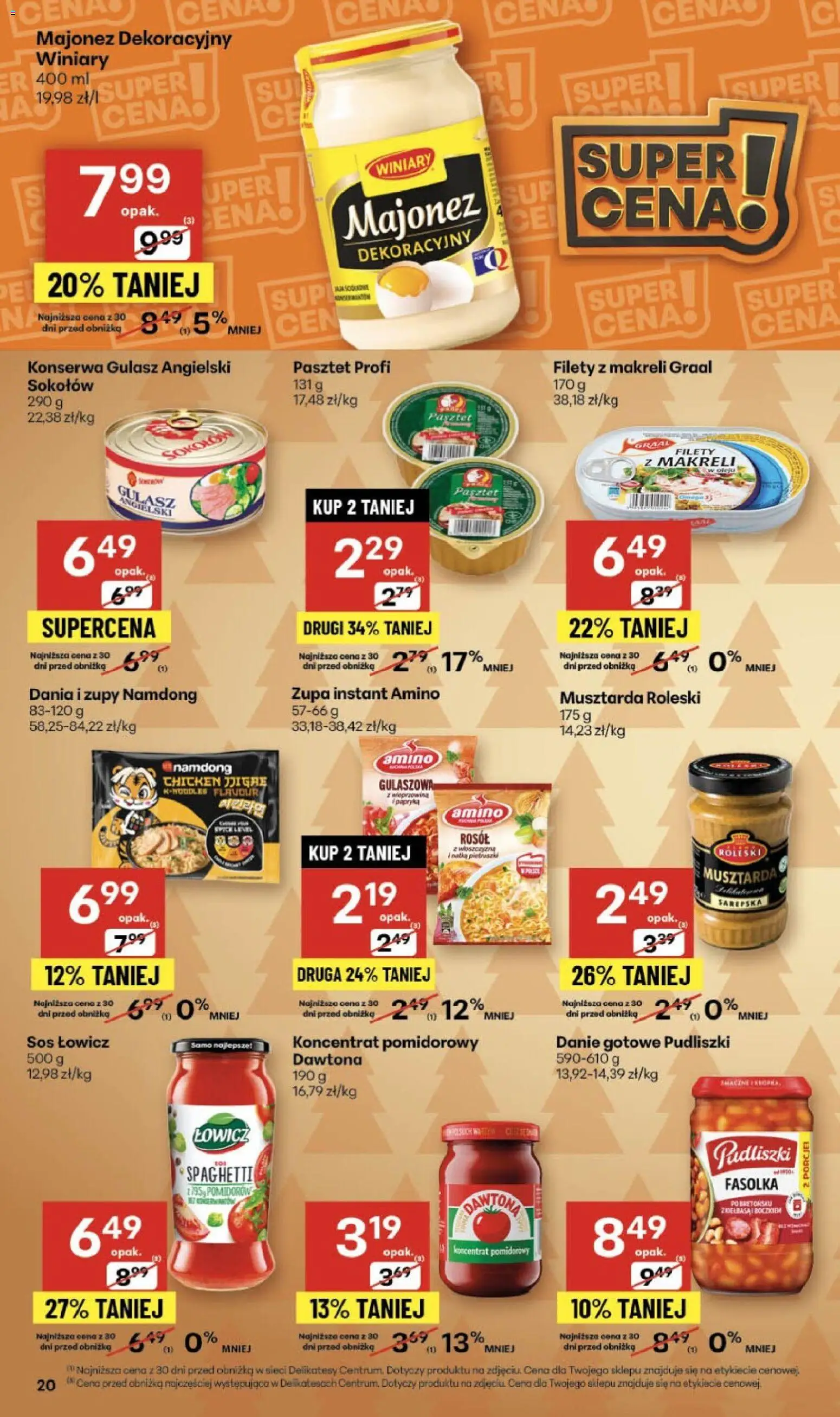 Delikatesy Centrum Gazetka - Sklepy Własne od 04.12.2025 | Strona: 20 | Produkty: Gulasz angielski, Zupa, Majonez, Sos