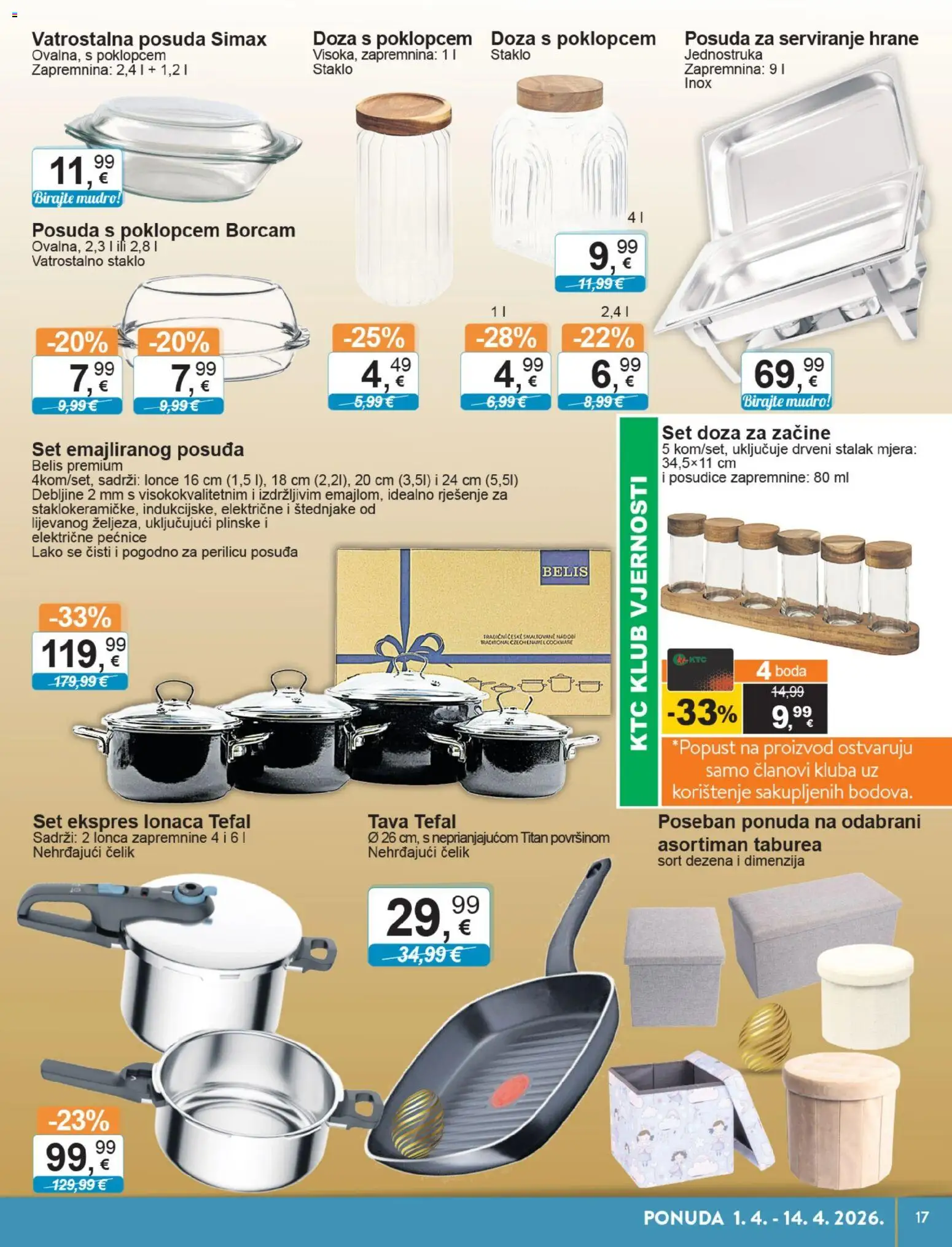 KTC katalog | vrijedi od 01.04.2026 | Stranica: 17 | Proizvodi: Tava