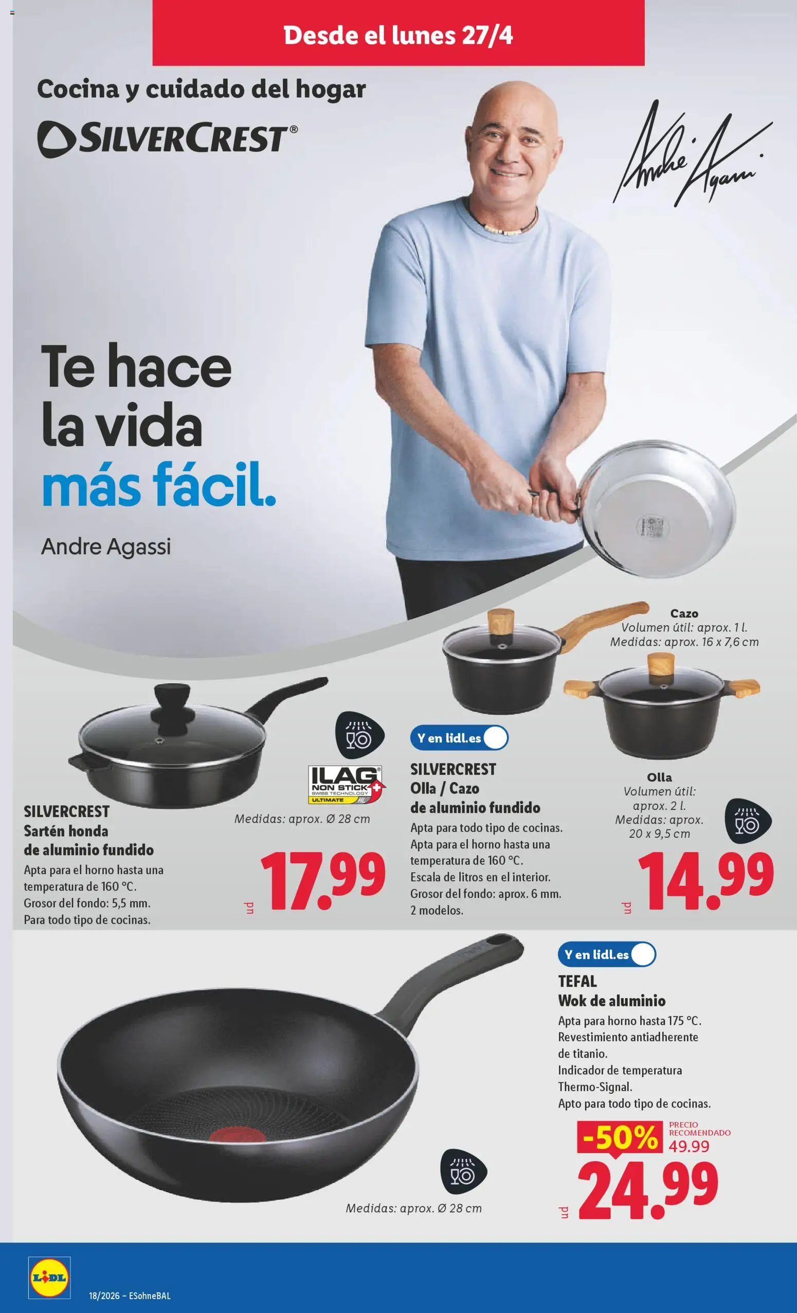 Lidl folleto de bazar │ válido desde el 27.04.2026 | Página: 8 | Productos: El horno, Pan, Té, Horno