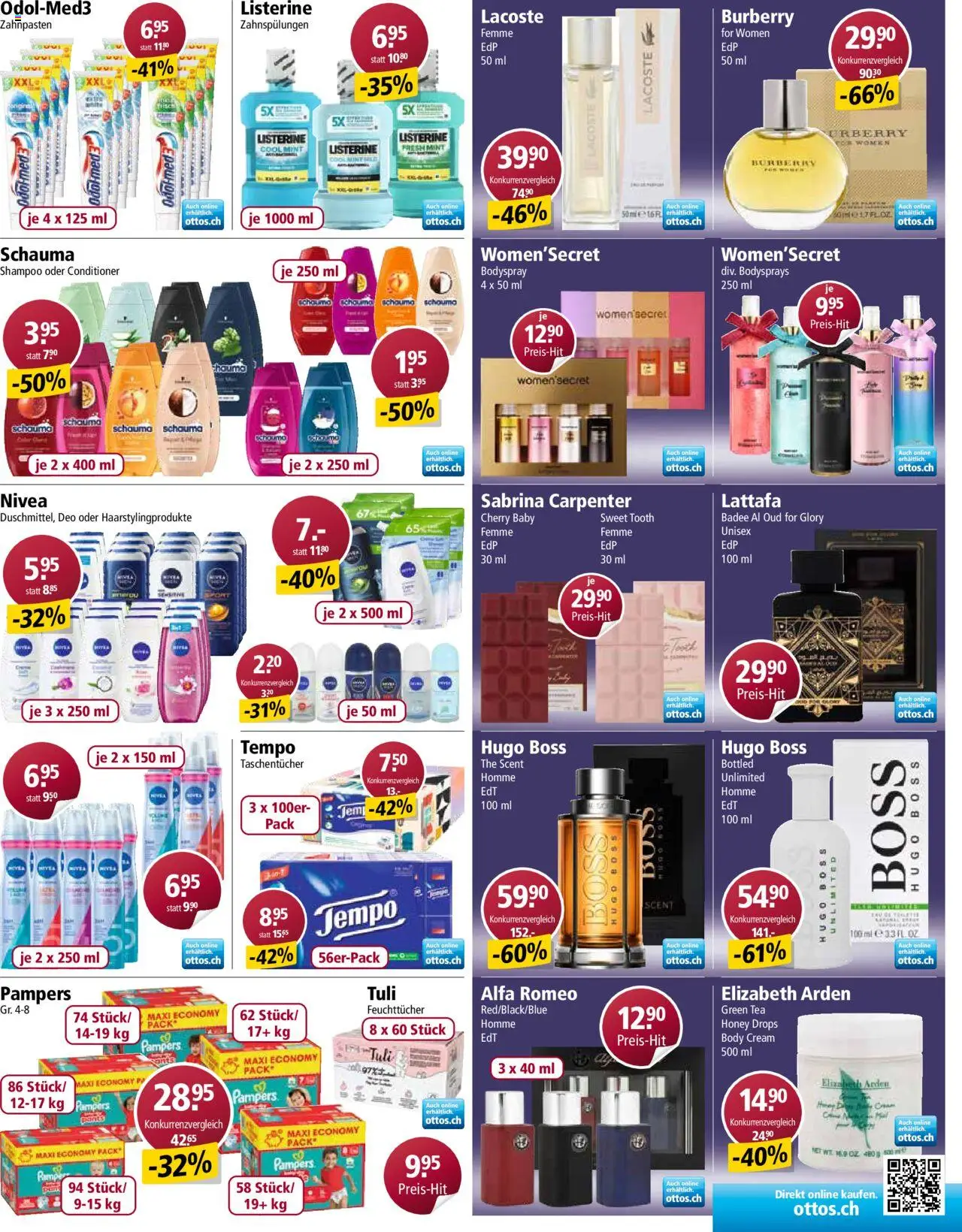 Otto's Aktionen ab 06.08.2025 | Seite: 3 | Produkte: Shampoo, Conditioner, Body Cream, Pampers