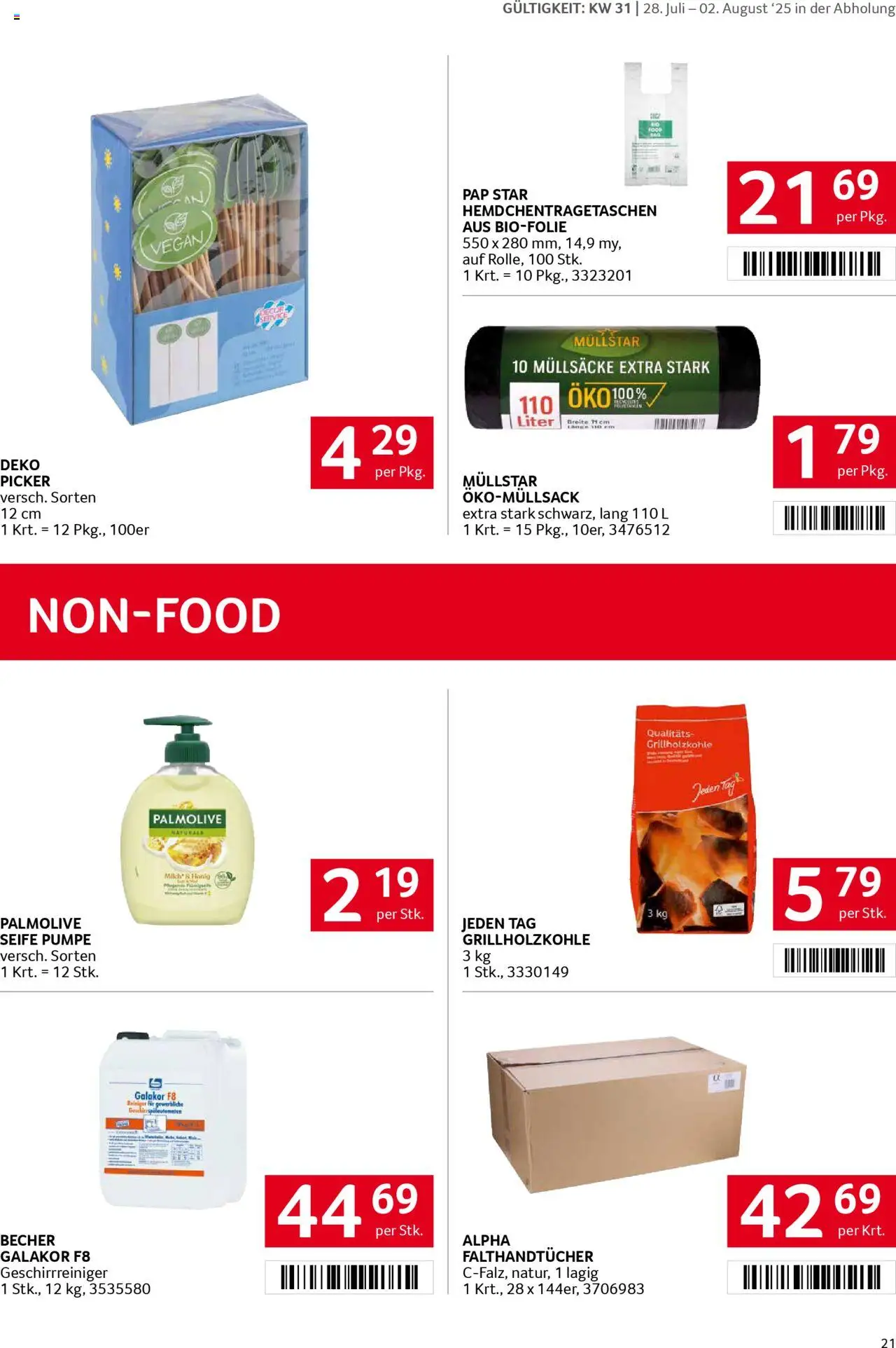 Transgourmet Flugblatt gültig ab 27.07.2025 | Seite: 21 | Produkte: Seife