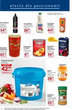 Makro Gazetka - Oferta dla gastronomii od 27.05.2025 | Strona: 10 | Produkty: Koncentrat pomidorowy, Brzoskwinie w syropie, Sos tabasco, Sos