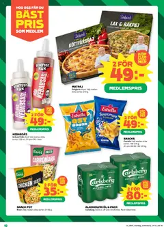 Coop reklamblad aktuell från 08.09.2025 | Sida: 10 | Produkter: Cheddar, Lax, Öl, Citron
