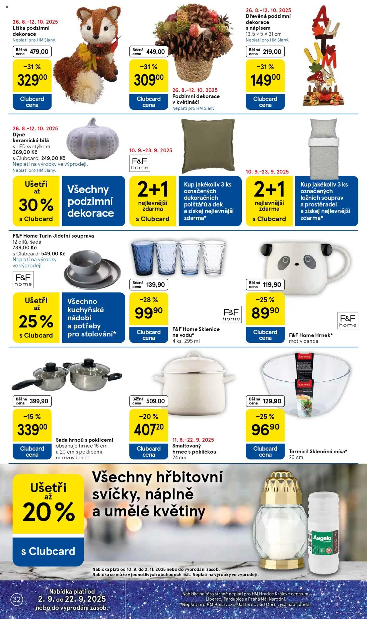Tesco leták - Hypermarket od 10.09.2025 | Strana: 32 | Produkty: F&F, Tuřín, Dýně, LED