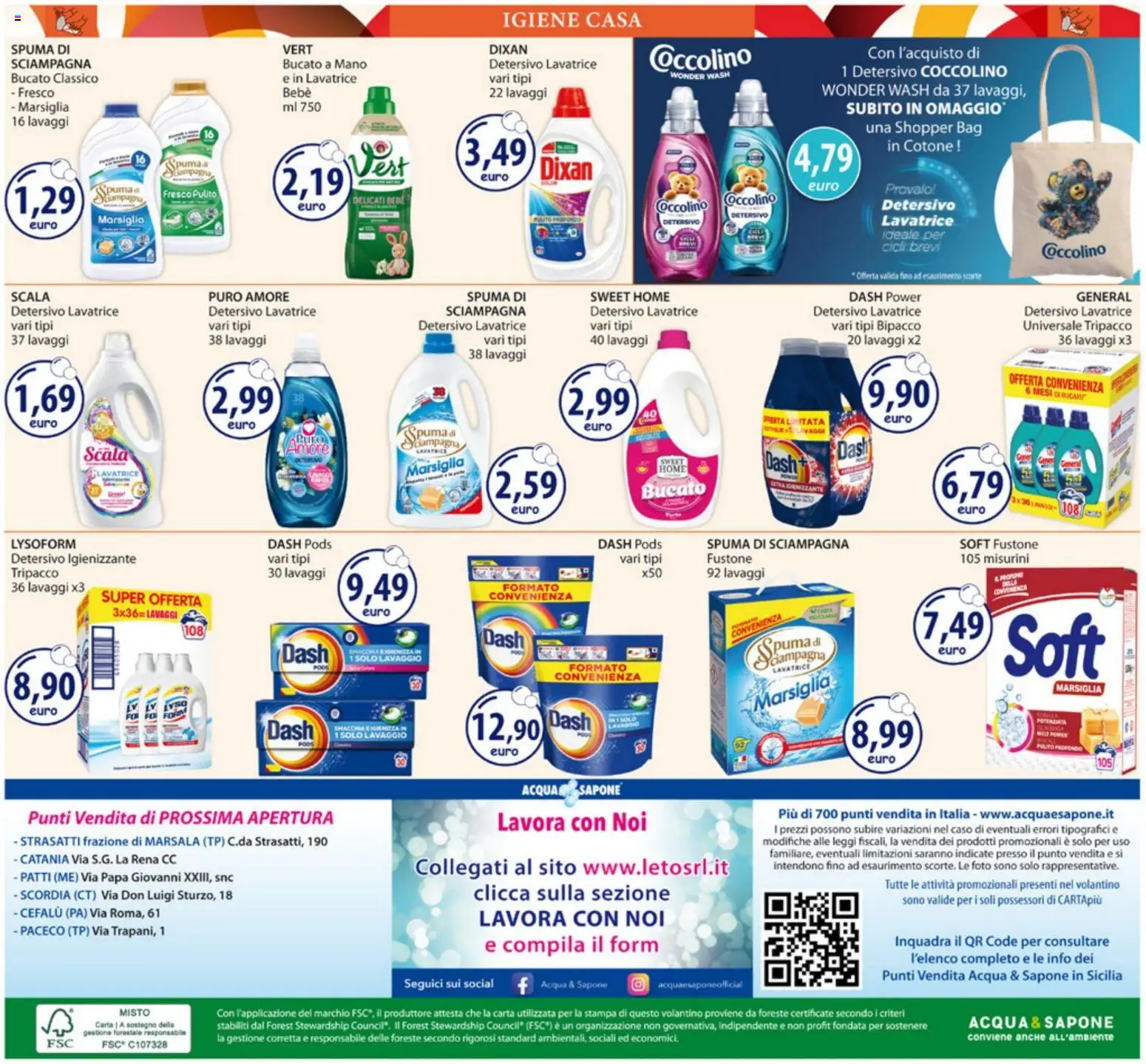 Volantino Acqua e Sapone del 23.03.2026 | Pagina: 20 | Prodotti: Sapone, Acqua, Lavatrice, Stampa