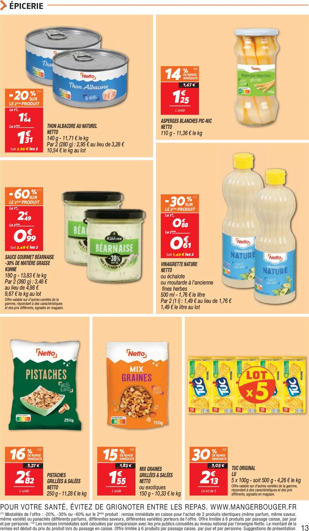  | Page: 13 | Produits: Échalote, Thon, Pistaches, Dressing