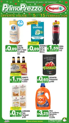 Anteprima del volantino Volantino Primo Prezzo	 valido a partire dal 05.02.2026