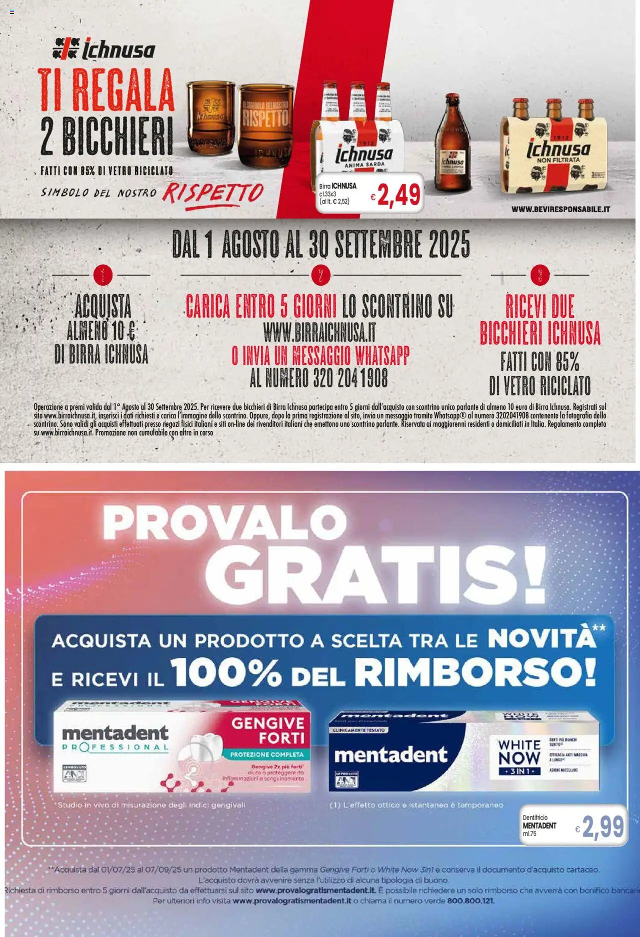 Volantino Famila del 21.08.2025 | Pagina: 4 | Prodotti: Dentifricio, Birra
