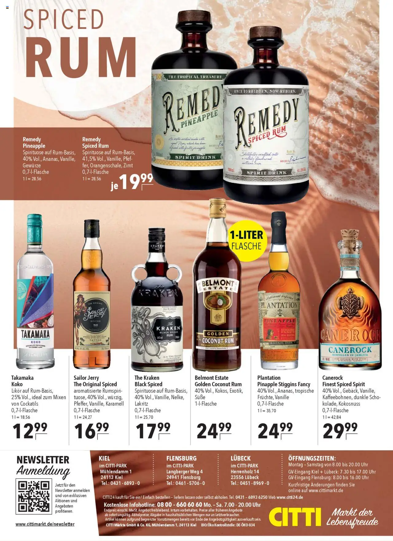 CITTI Markt - Rum aus aller Welt - gültig ab dem 27.08.2025 | Seite: 8 | Produkte: Likör, Rum, Gewürze, Uhr