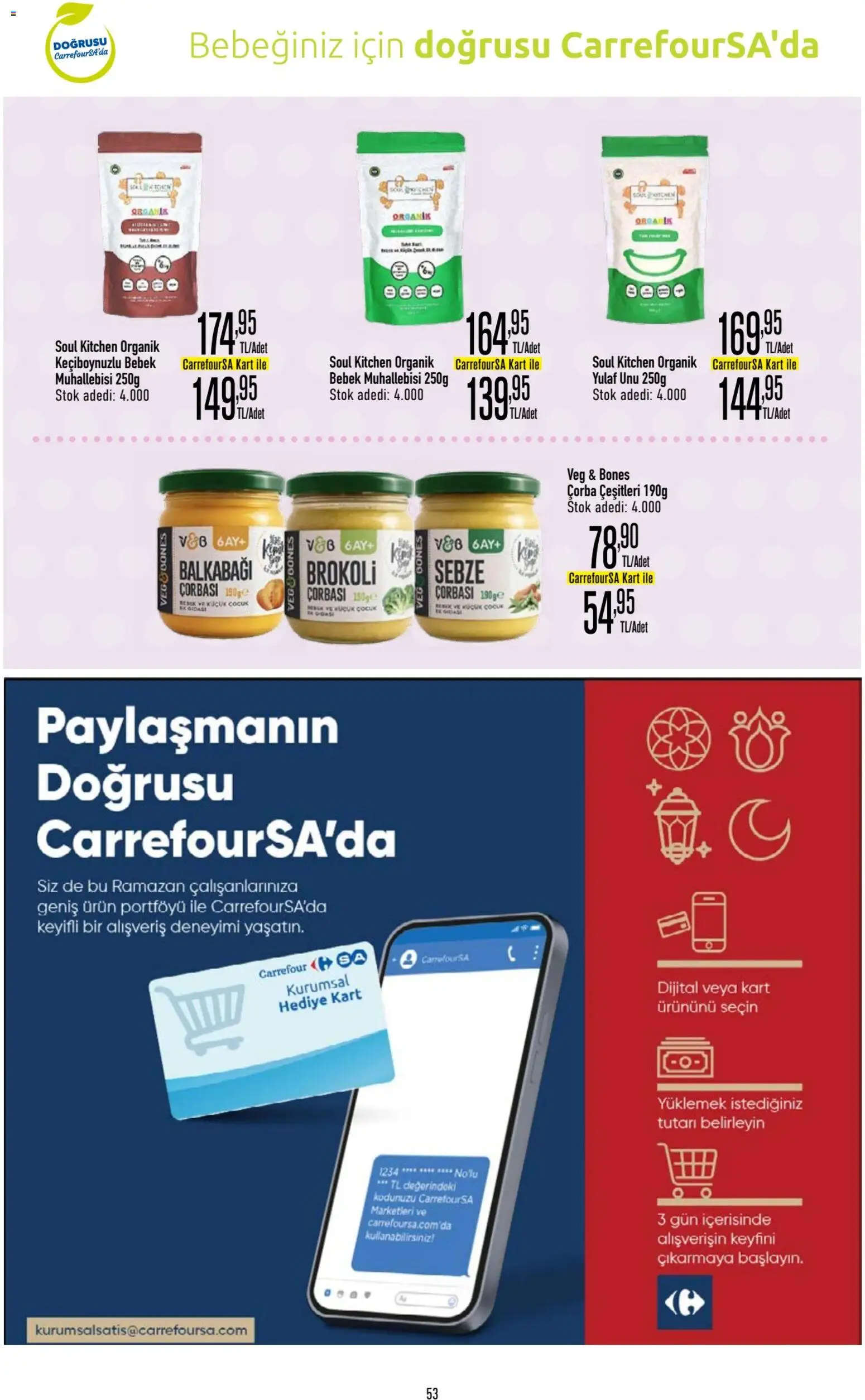 CarrefourSA Katalog - 26.02.2026 tarihinden itibaren geçerlidir | Sayfa: 53 | Ürünler: Sebze, Yulaf, Balkabağı, Brokoli